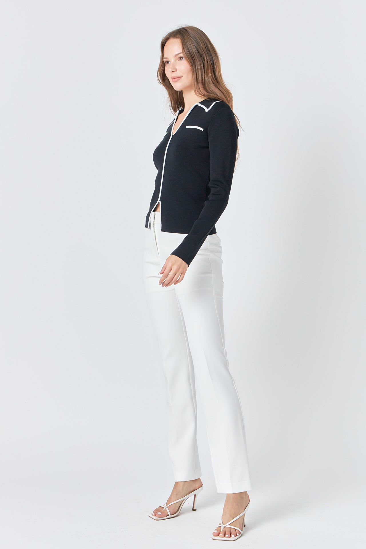 ENDLESS ROSE - Binded Collared Top - TOPS available at Objectrare