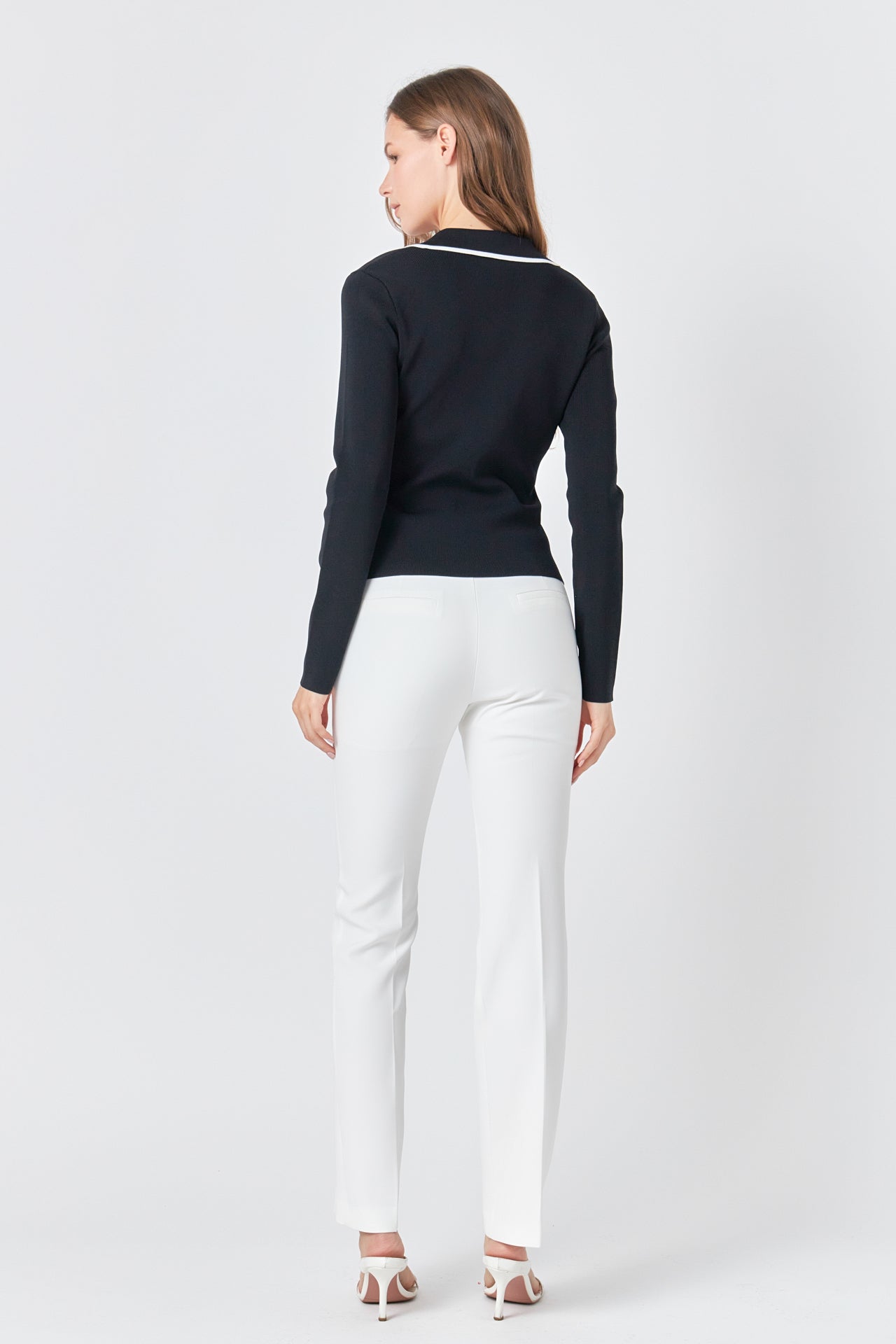 ENDLESS ROSE - Binded Collared Top - TOPS available at Objectrare