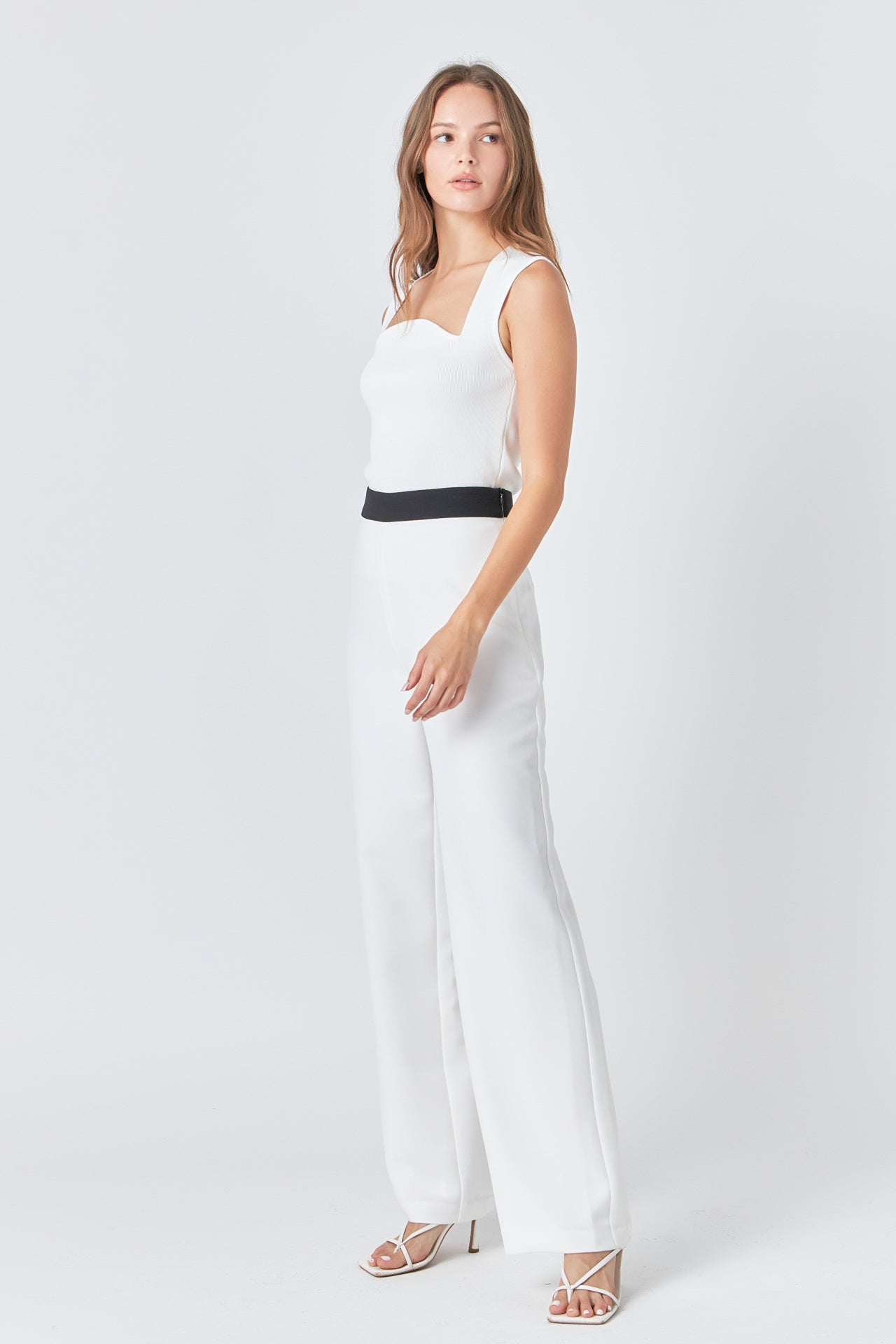 ENDLESS ROSE - Contrast band Relaxed Pants - PANTS available at Objectrare