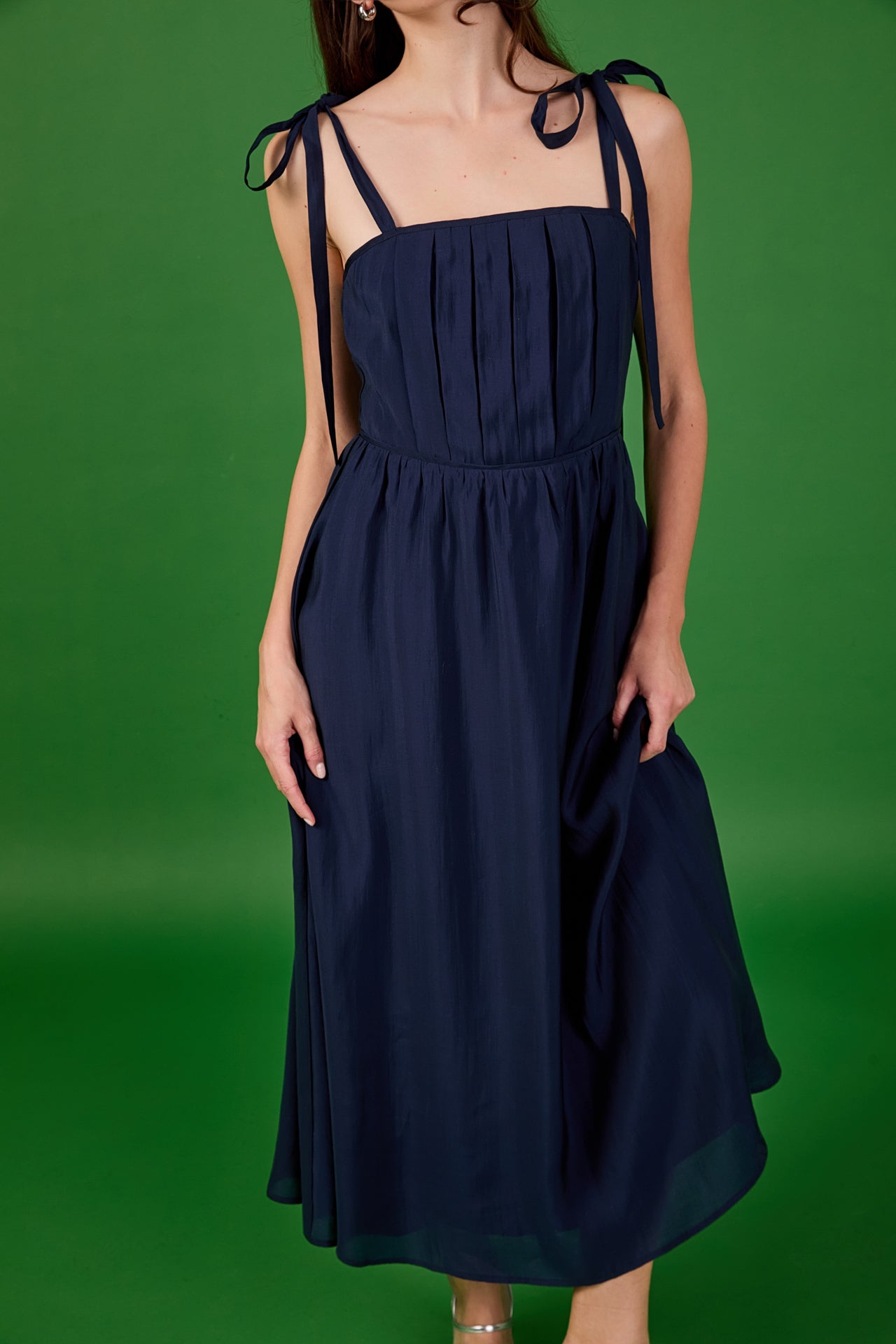 ENDLESS ROSE - Pleated Midi Dress - DRESSES available at Objectrare