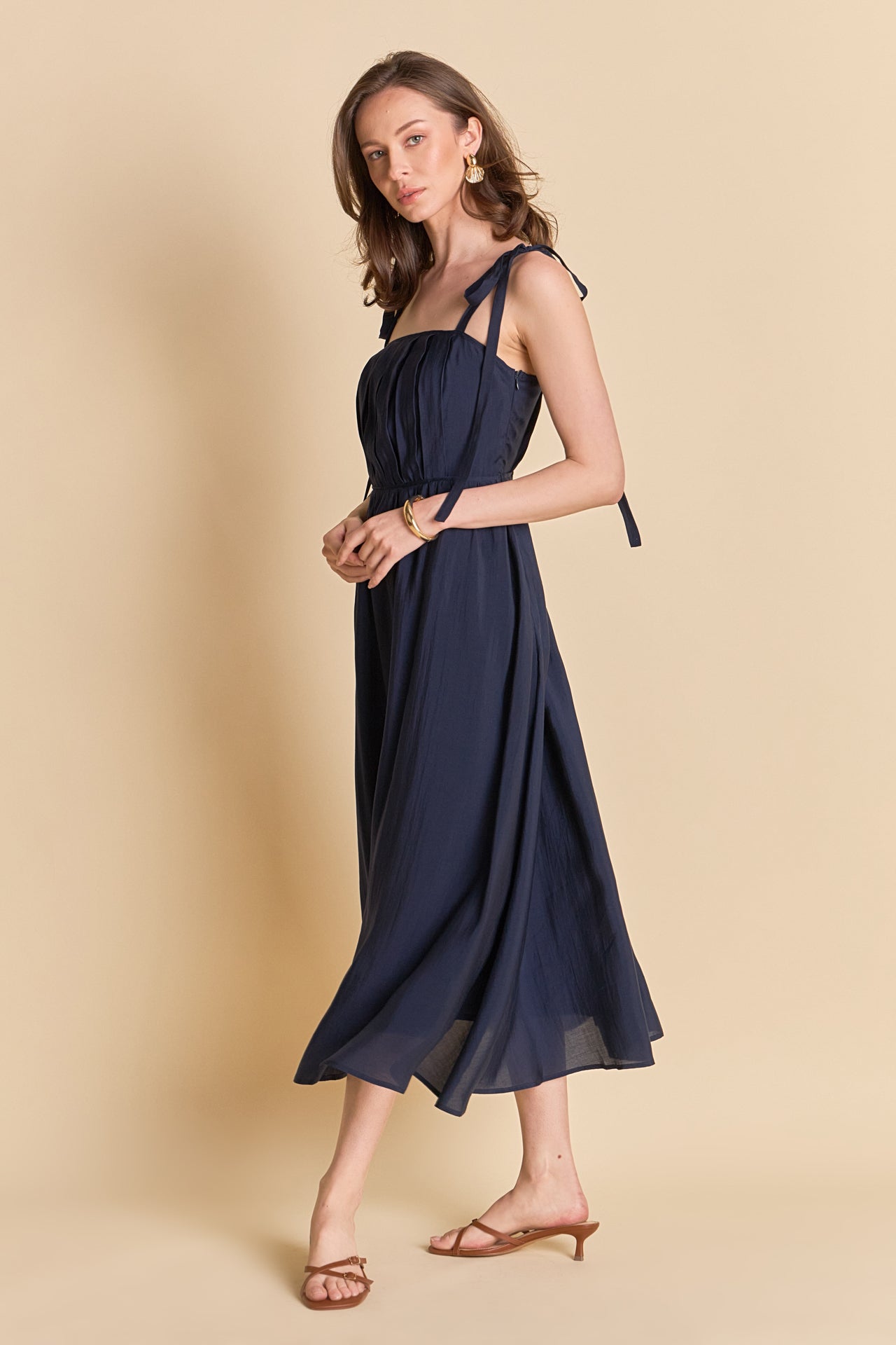 ENDLESS ROSE - Pleated Midi Dress - DRESSES available at Objectrare