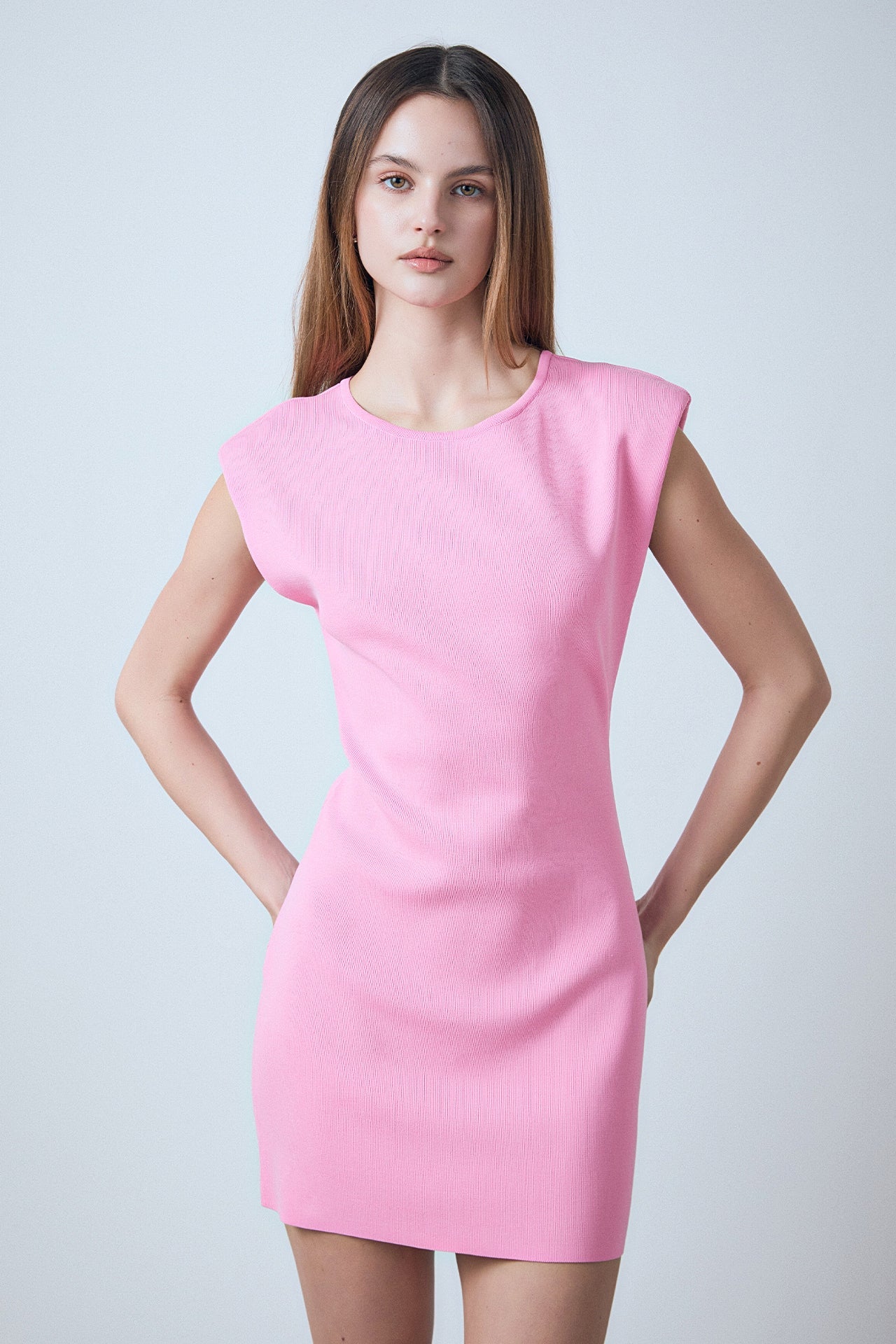 ENDLESS ROSE - Knit Padded Mini Dress - DRESSES available at Objectrare