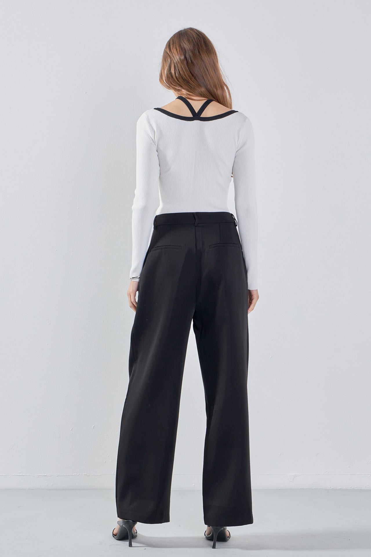 ENDLESS ROSE - Knit Cutout Halter Top - SWEATERS & KNITS available at Objectrare