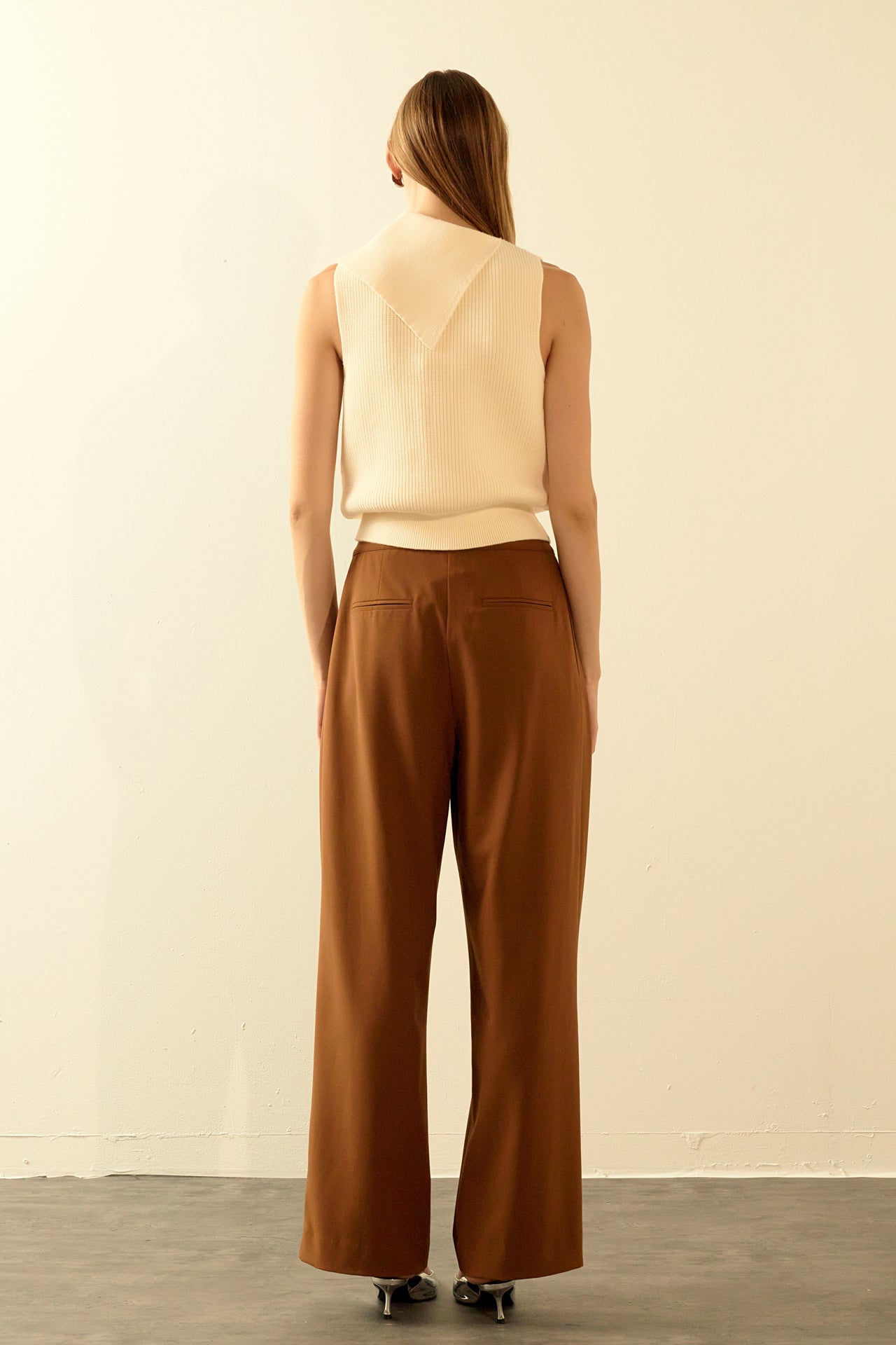 ENDLESS ROSE - Cowl Neck Sleeveless Sweater - SWEATERS & KNITS available at Objectrare