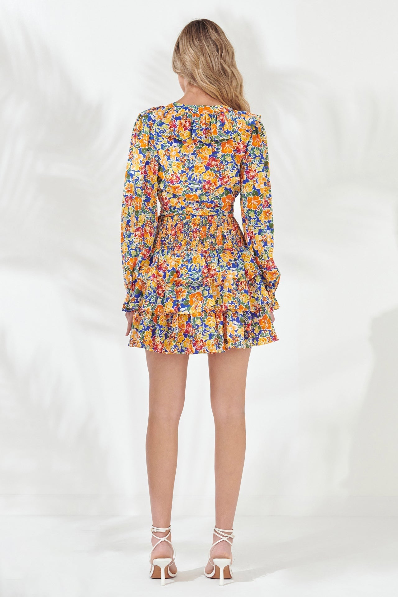 ENDLESS ROSE - Floral Smocked Tiered Mini Skirt - SKIRTS available at Objectrare