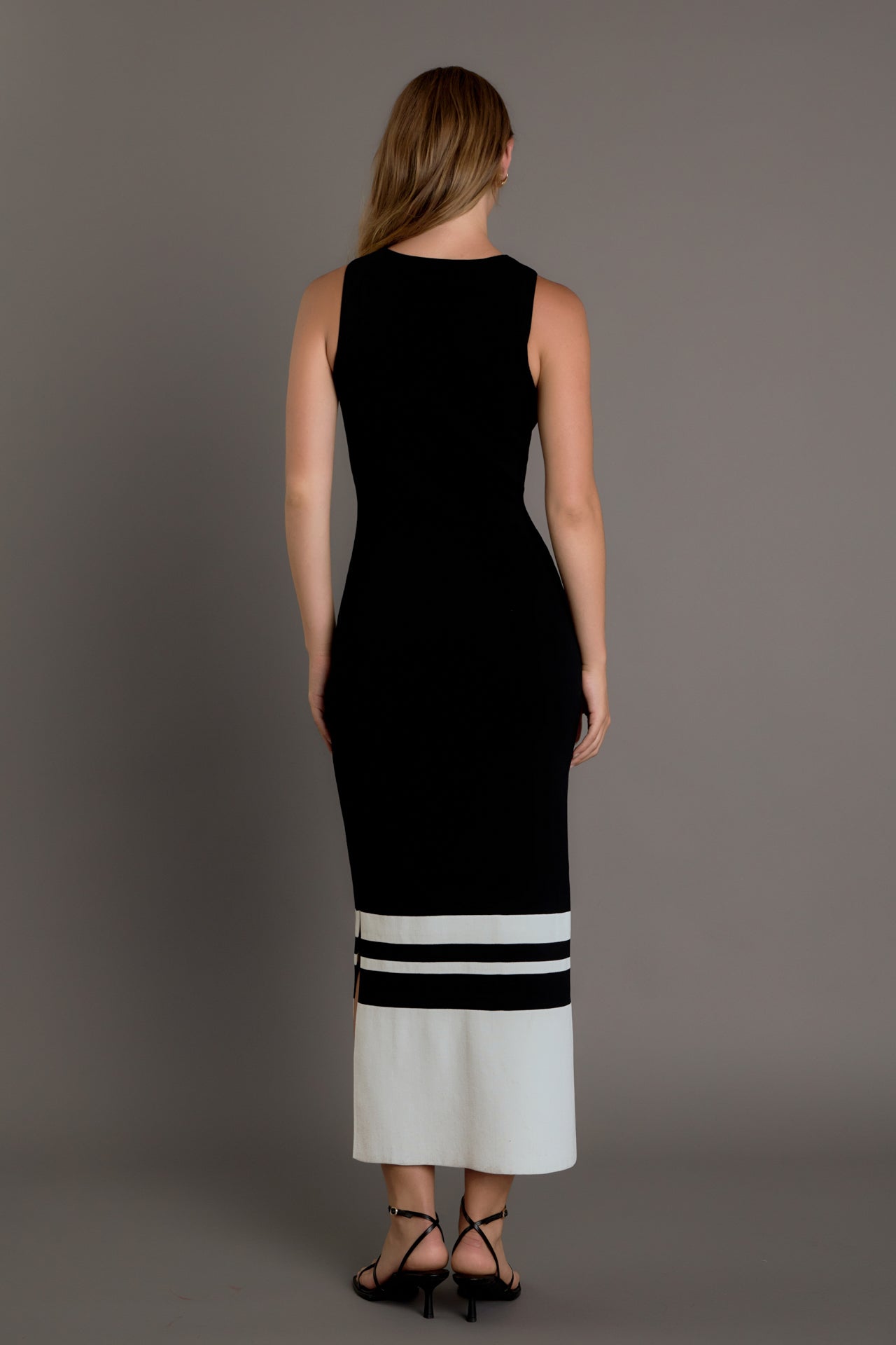 ENDLESS ROSE - Knit Block Maxi Dress - DRESSES available at Objectrare