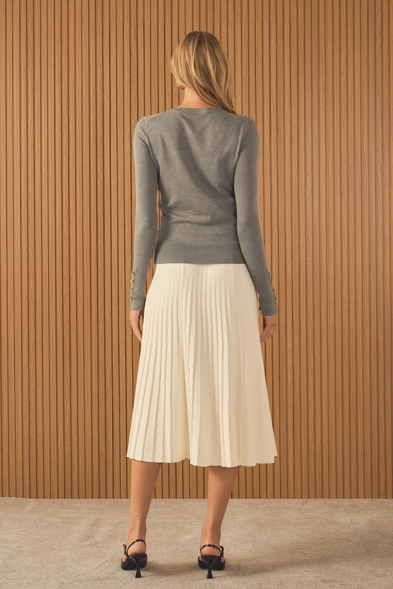 ENDLESS ROSE - Knit Midi Skirt - SKIRTS available at Objectrare