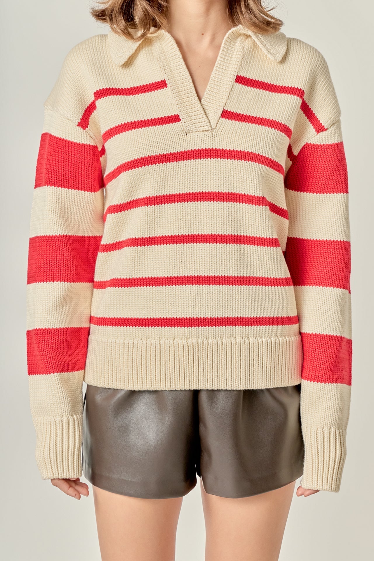 ENGLISH FACTORY - Striped Sweater - SWEATERS & KNITS available at Objectrare