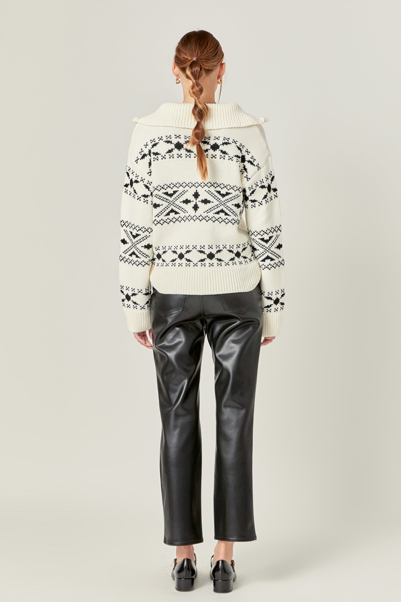 ENGLISH FACTORY - Motif Zip Up Sweater - SWEATERS & KNITS available at Objectrare