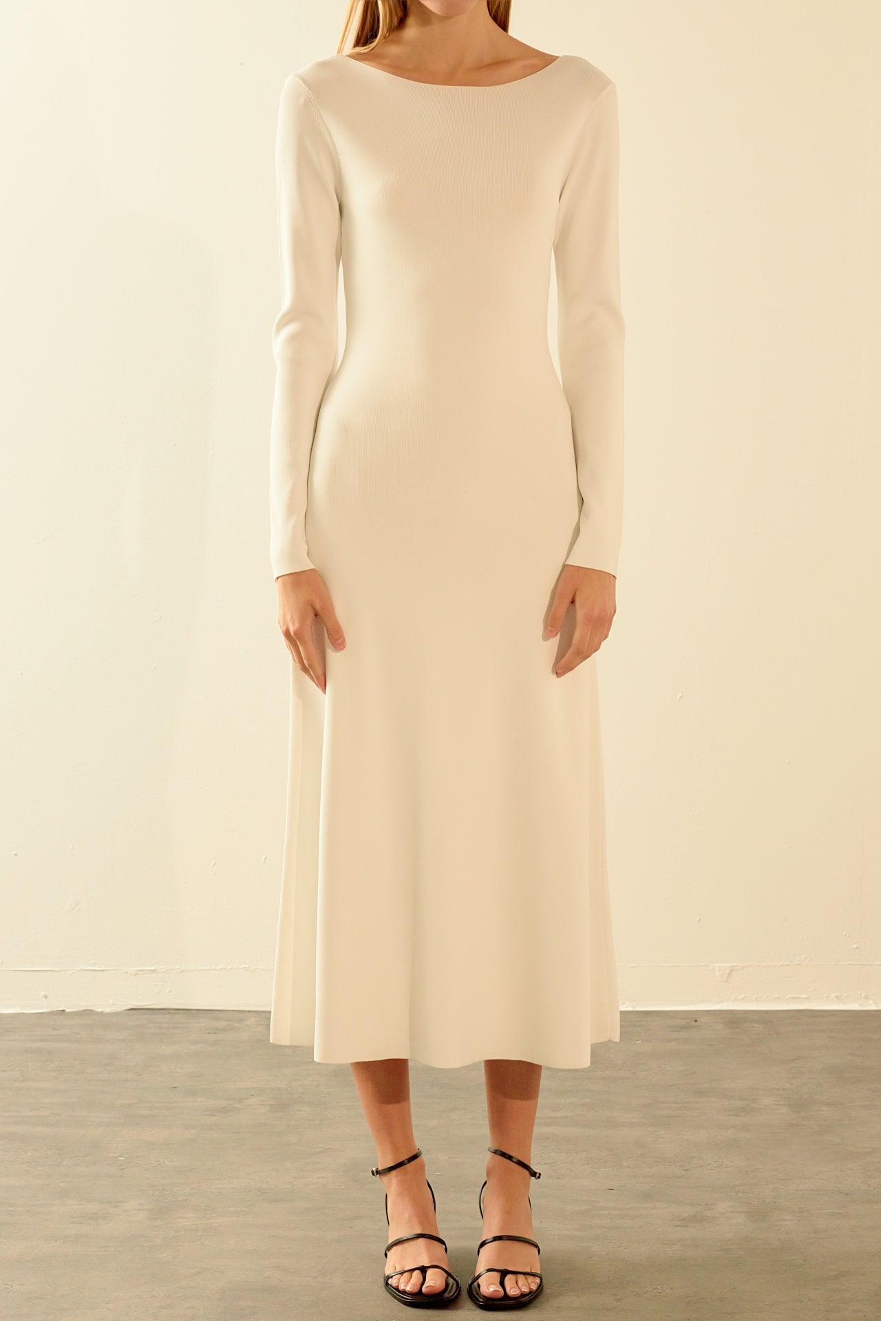 ENDLESS ROSE - Knit Open Back Maxi Dress - DRESSES available at Objectrare
