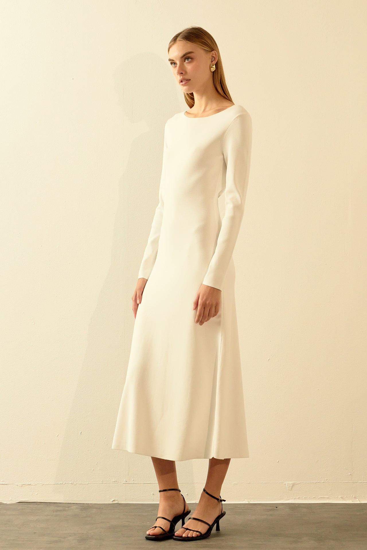 ENDLESS ROSE - Knit Open Back Maxi Dress - DRESSES available at Objectrare