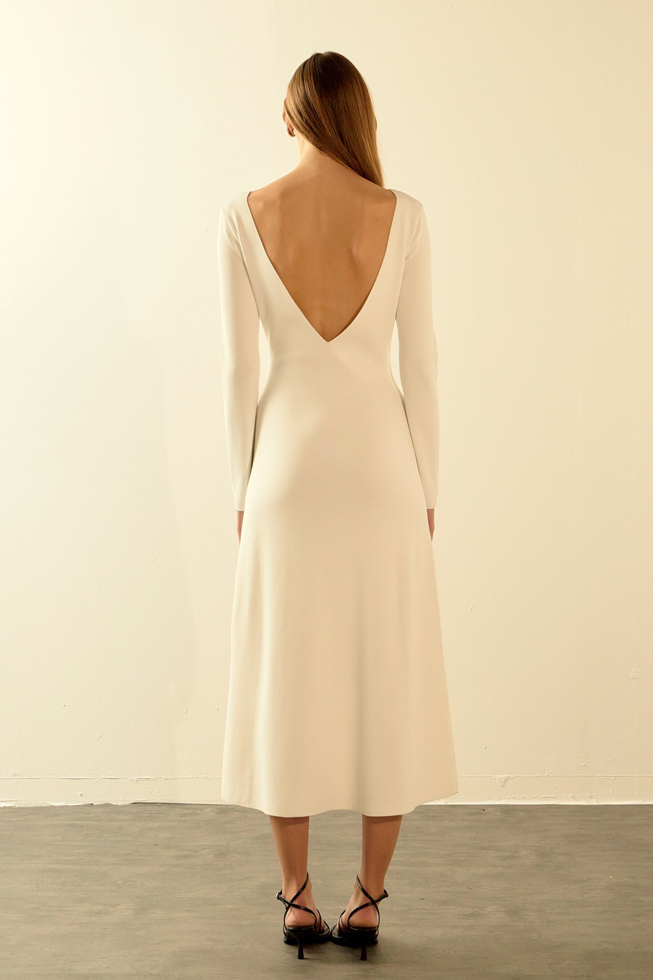 ENDLESS ROSE - Knit Open Back Maxi Dress - DRESSES available at Objectrare