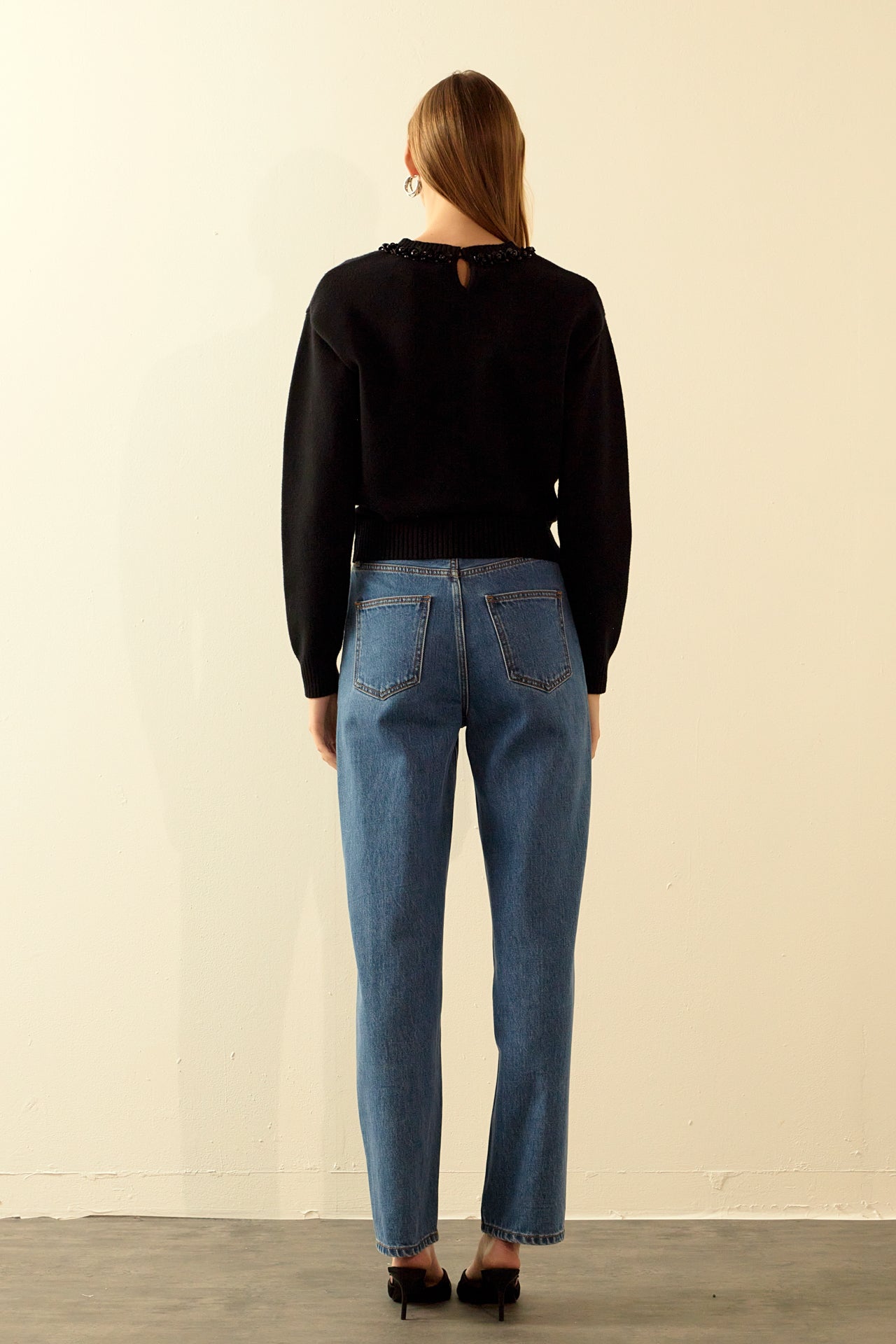ENDLESS ROSE - Beaded Sweater - SWEATERS & KNITS available at Objectrare