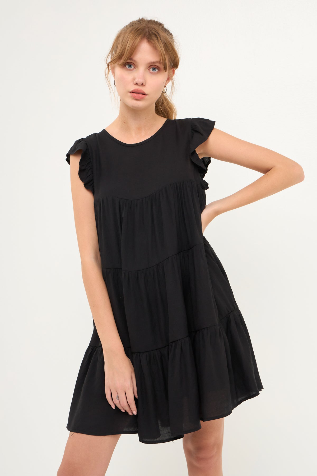 AFTER MARKET - Ruffled Tiered Dress - DRESSES available at Objectrare