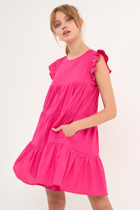 AFTER MARKET - Ruffled Tiered Dress - DRESSES available at Objectrare