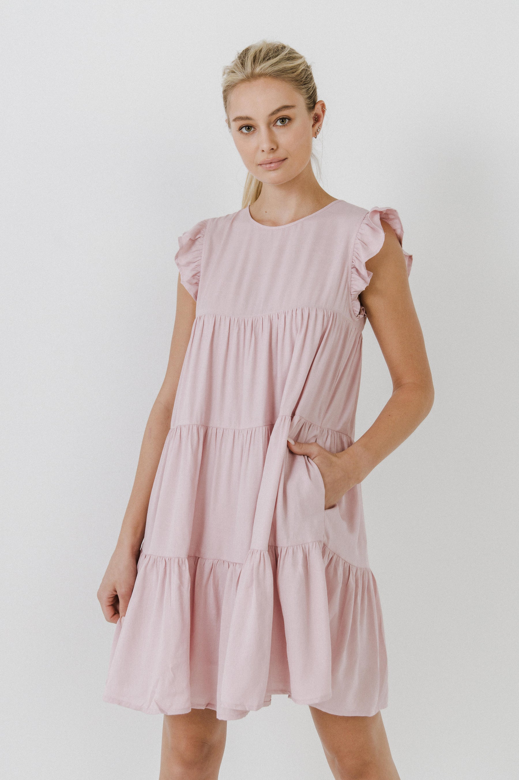 AFTER MARKET - Ruffled Tiered Dress - DRESSES available at Objectrare
