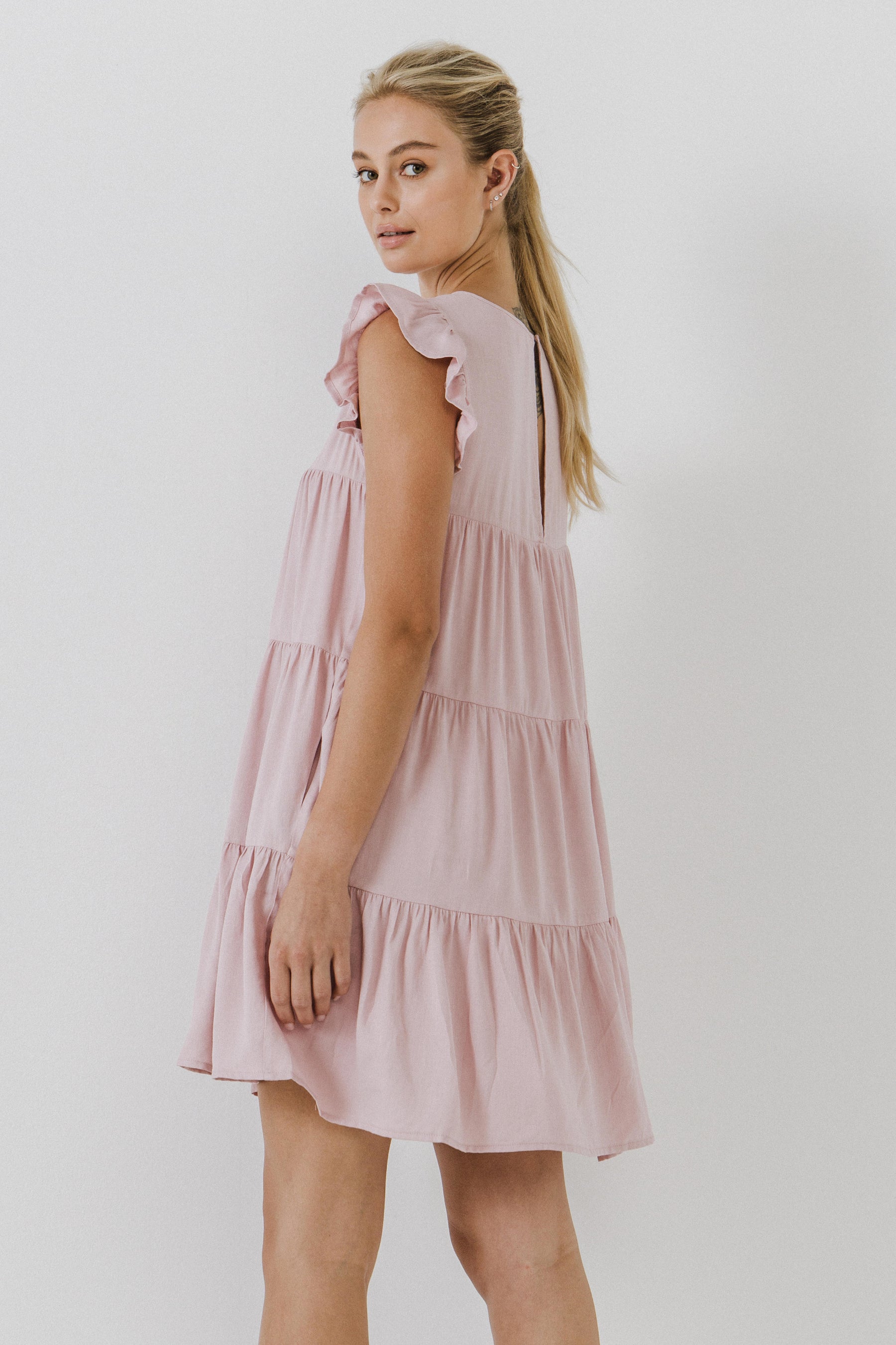 AFTER MARKET - Ruffled Tiered Dress - DRESSES available at Objectrare