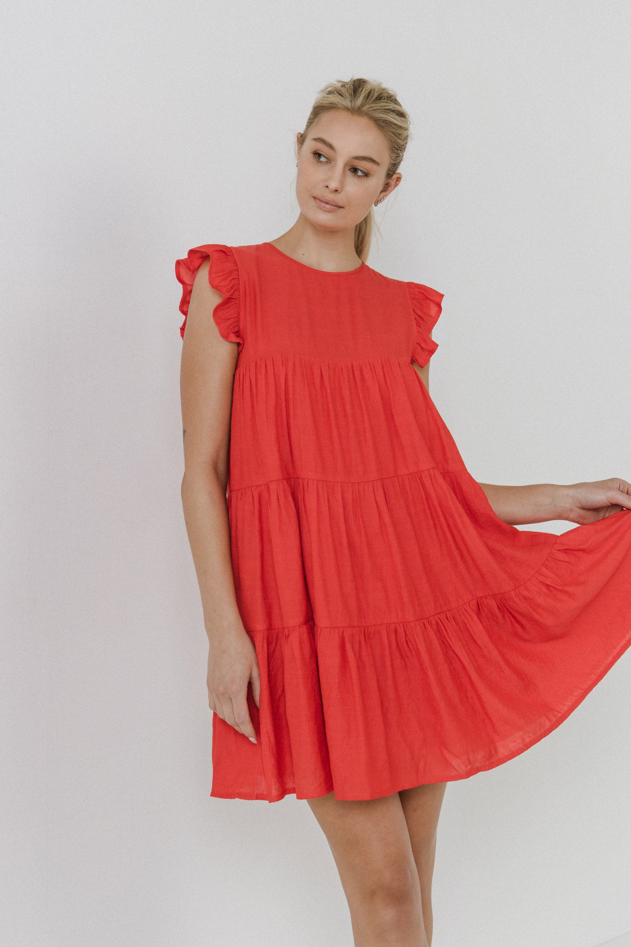 AFTER MARKET - Ruffled Tiered Dress - DRESSES available at Objectrare