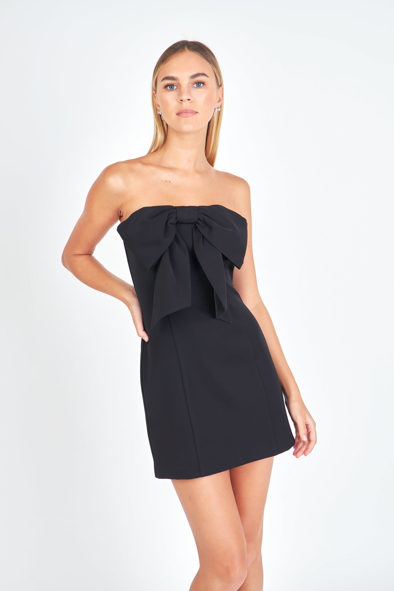 ENDLESS ROSE - Bow Mini Dress - DRESSES available at Objectrare