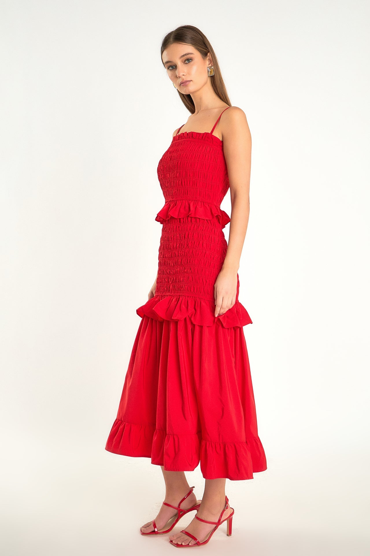 ENDLESS ROSE - Smocked Maxi Dress - DRESSES available at Objectrare