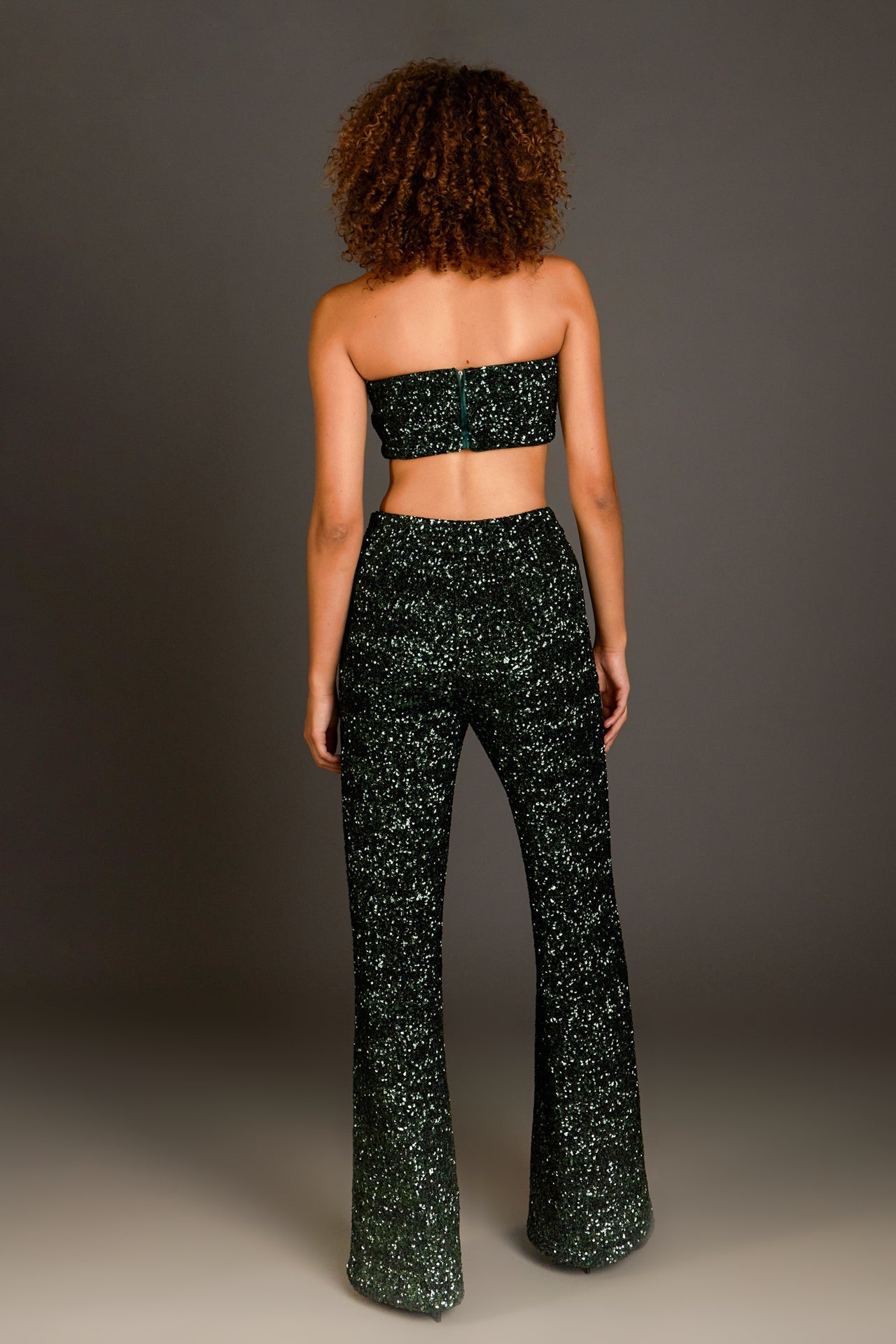 ENDLESS ROSE - Sequins Wide Leg Pants - PANTS available at Objectrare
