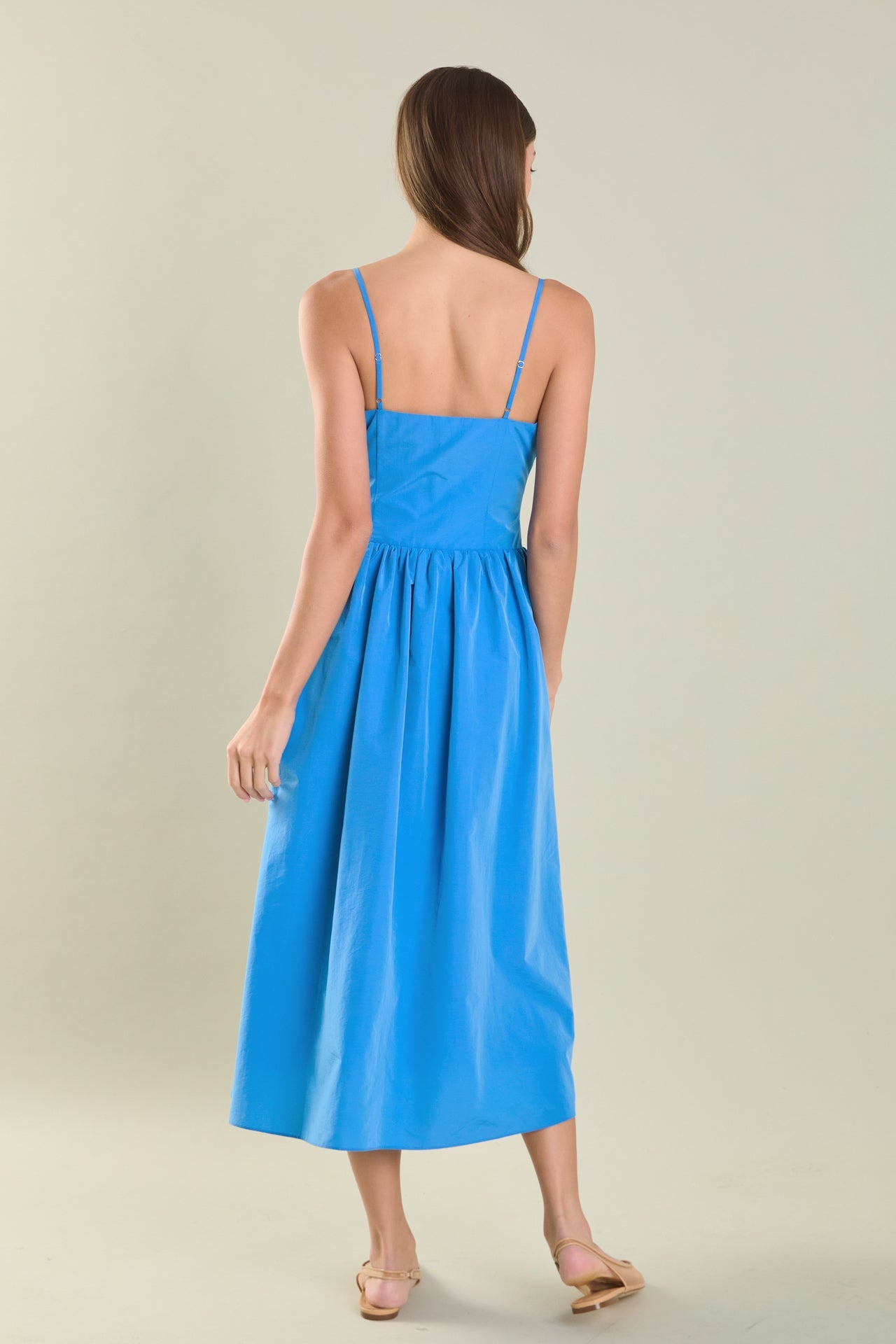 ENDLESS ROSE - Front Ties Midi Dress - DRESSES available at Objectrare