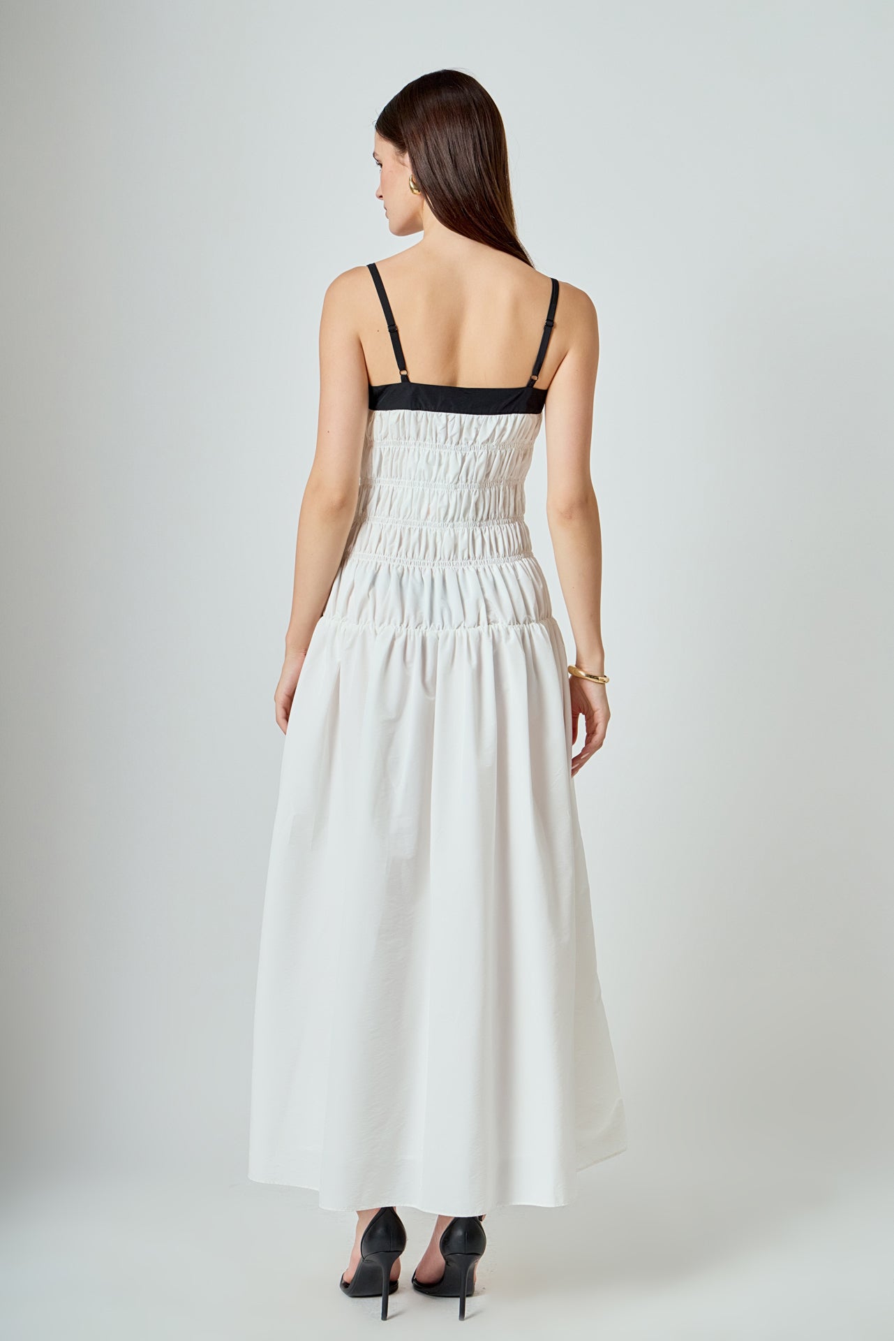 ENDLESS ROSE - Amara Smocked Taffeta Maxi Dress - DRESSES available at Objectrare
