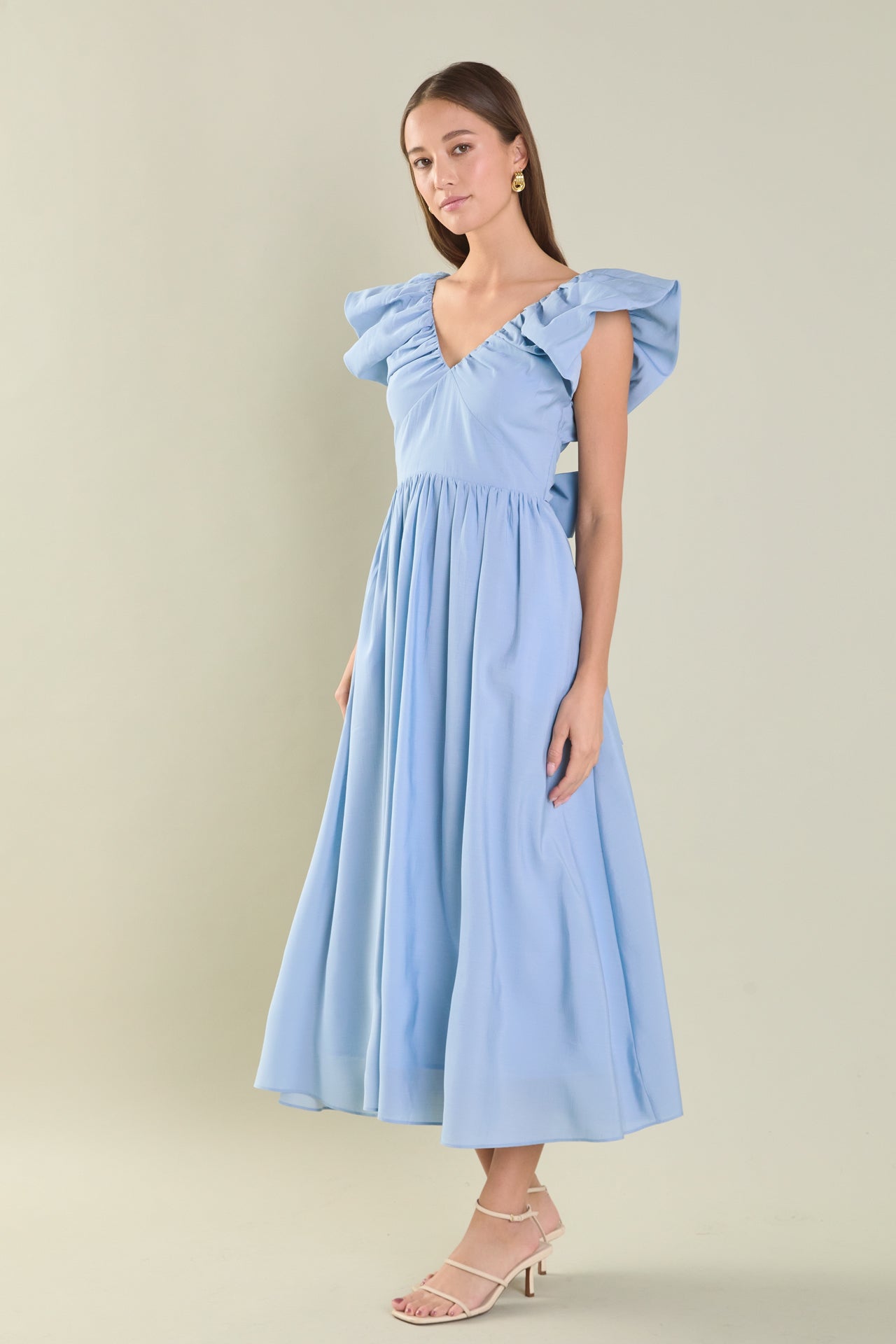ENDLESS ROSE - Back Bow Tied Maxi Dress - DRESSES available at Objectrare