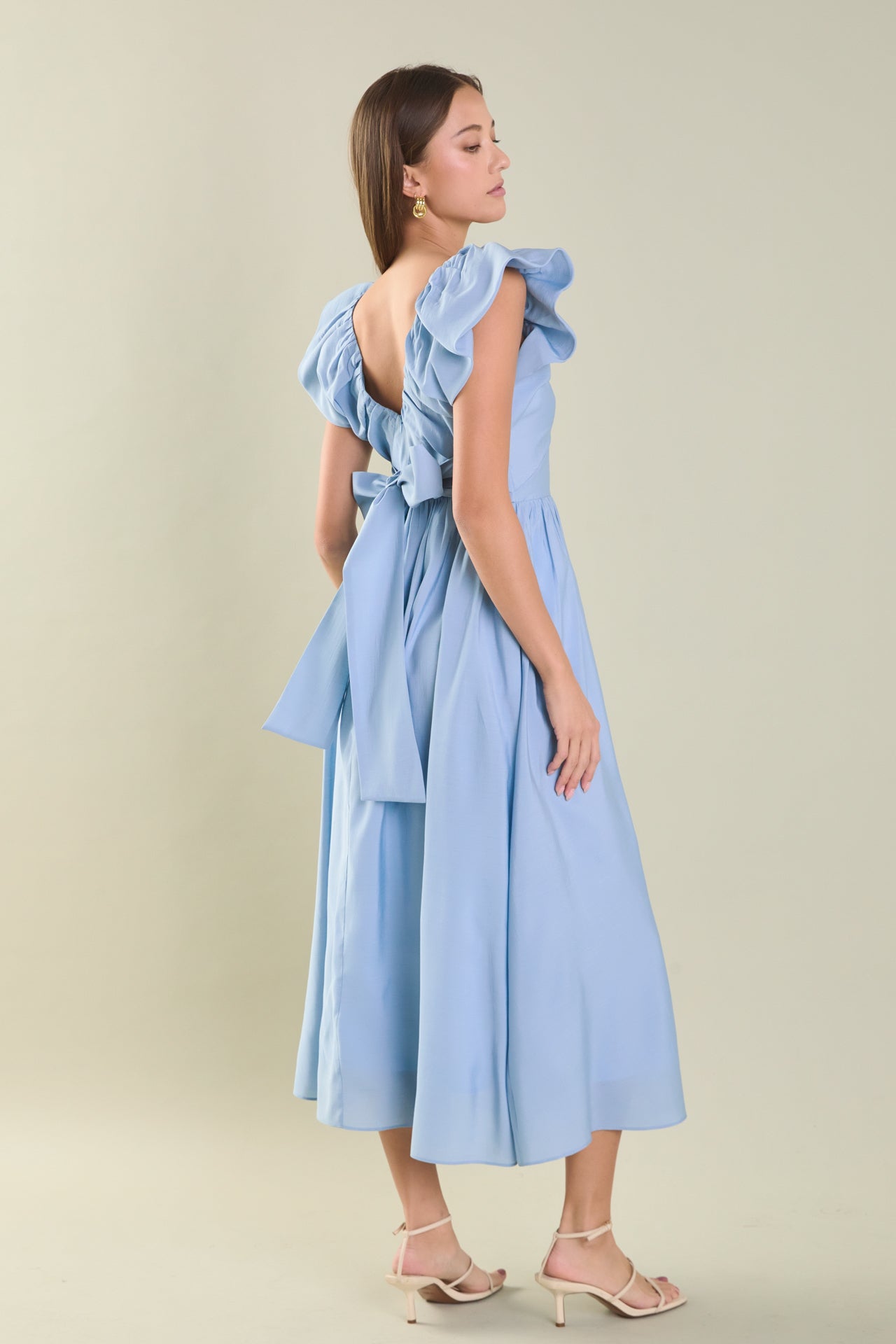 ENDLESS ROSE - Back Bow Tied Maxi Dress - DRESSES available at Objectrare