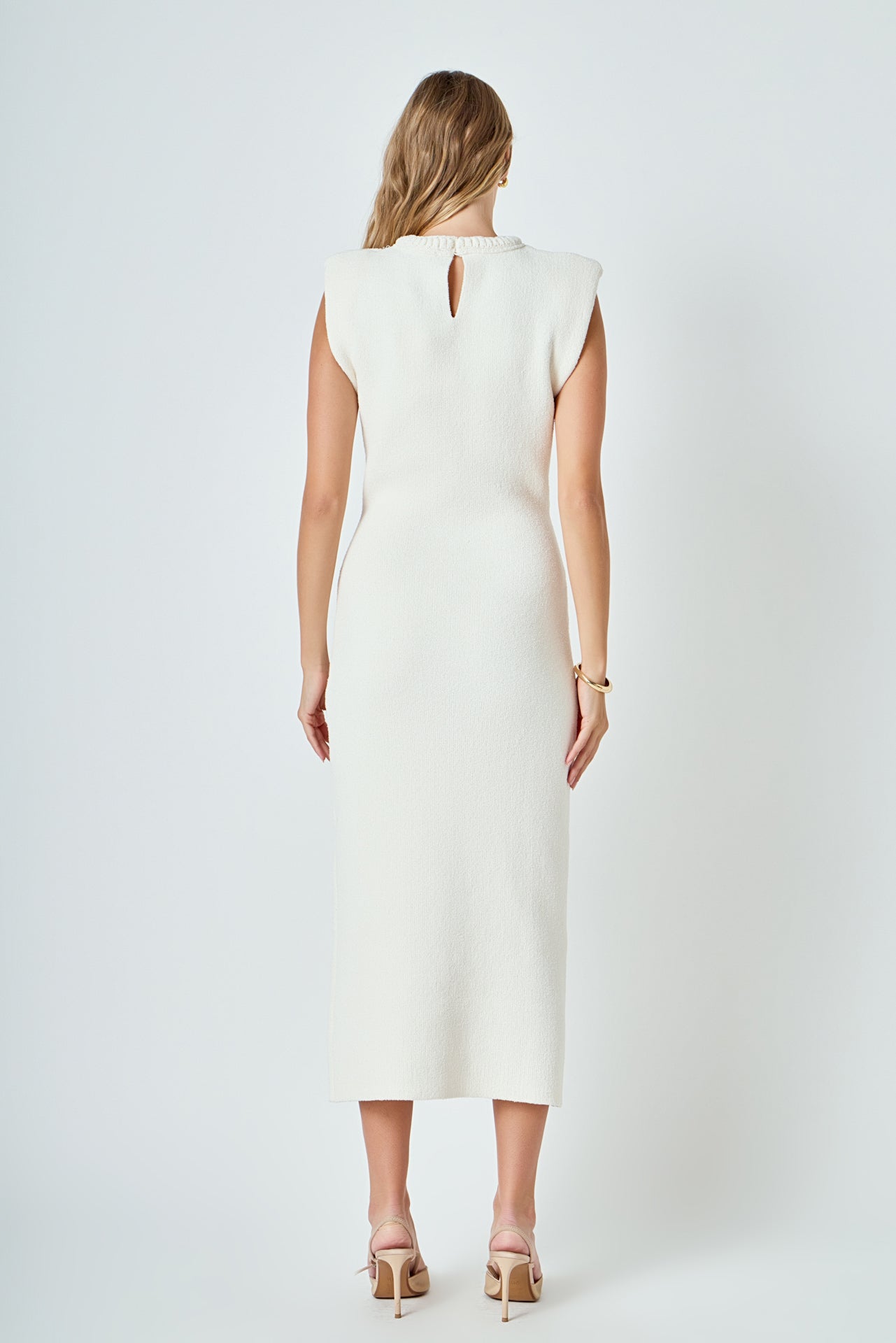 ENDLESS ROSE - Knit Padded Maxi Dress - DRESSES available at Objectrare