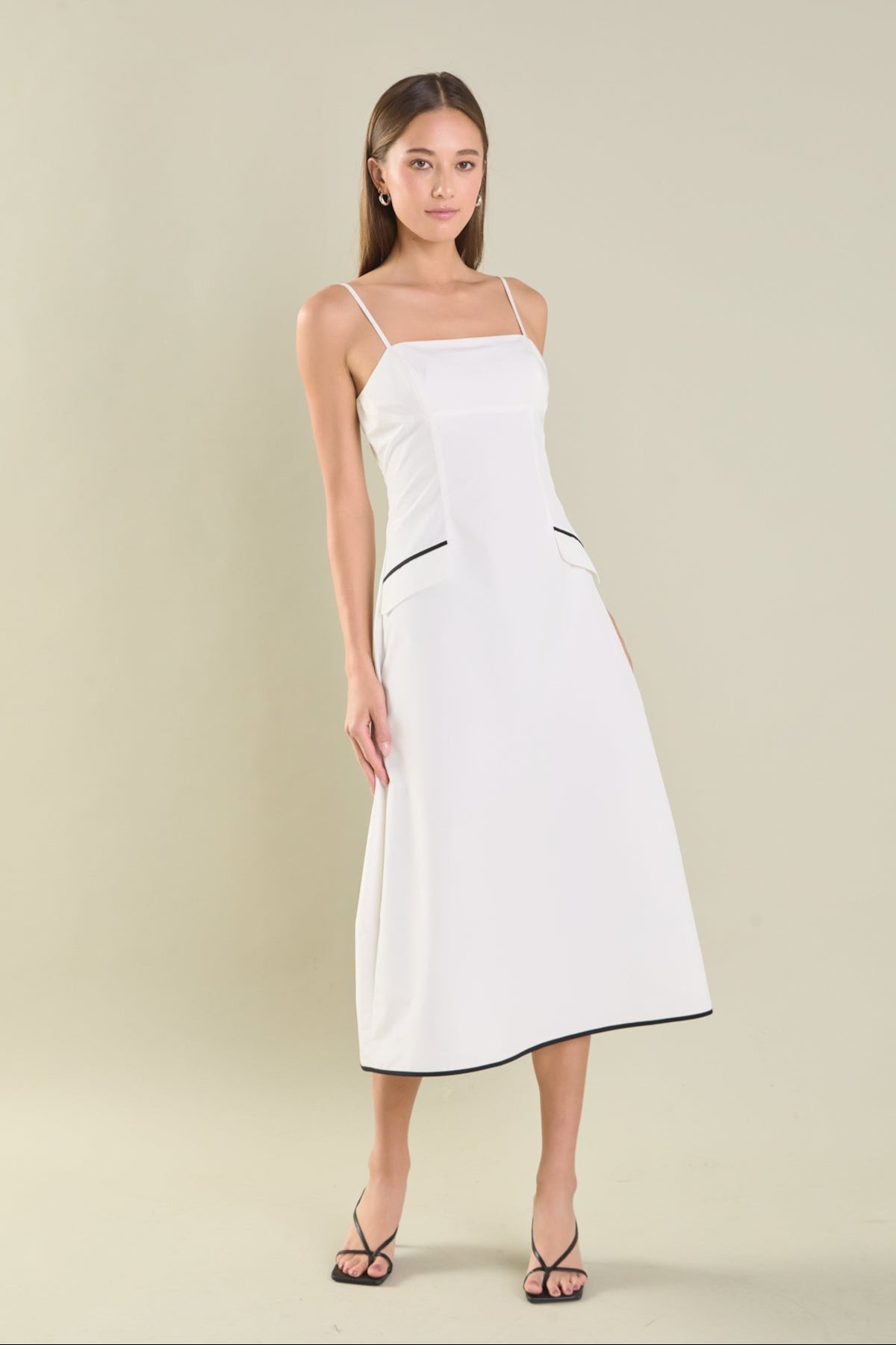 ENDLESS ROSE - Pocket Detail Midi Dress - DRESSES available at Objectrare