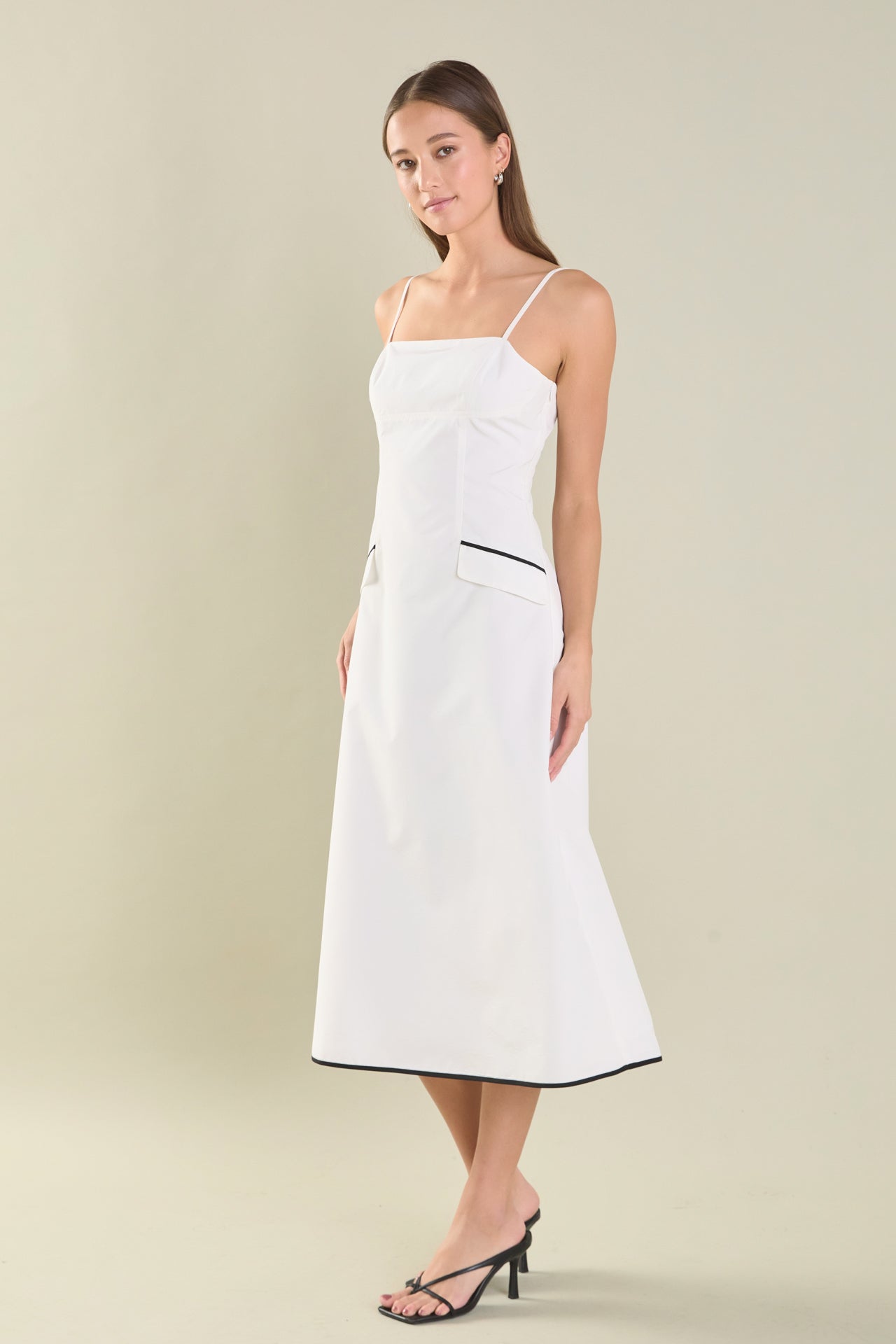 ENDLESS ROSE - Pocket Detail Midi Dress - DRESSES available at Objectrare