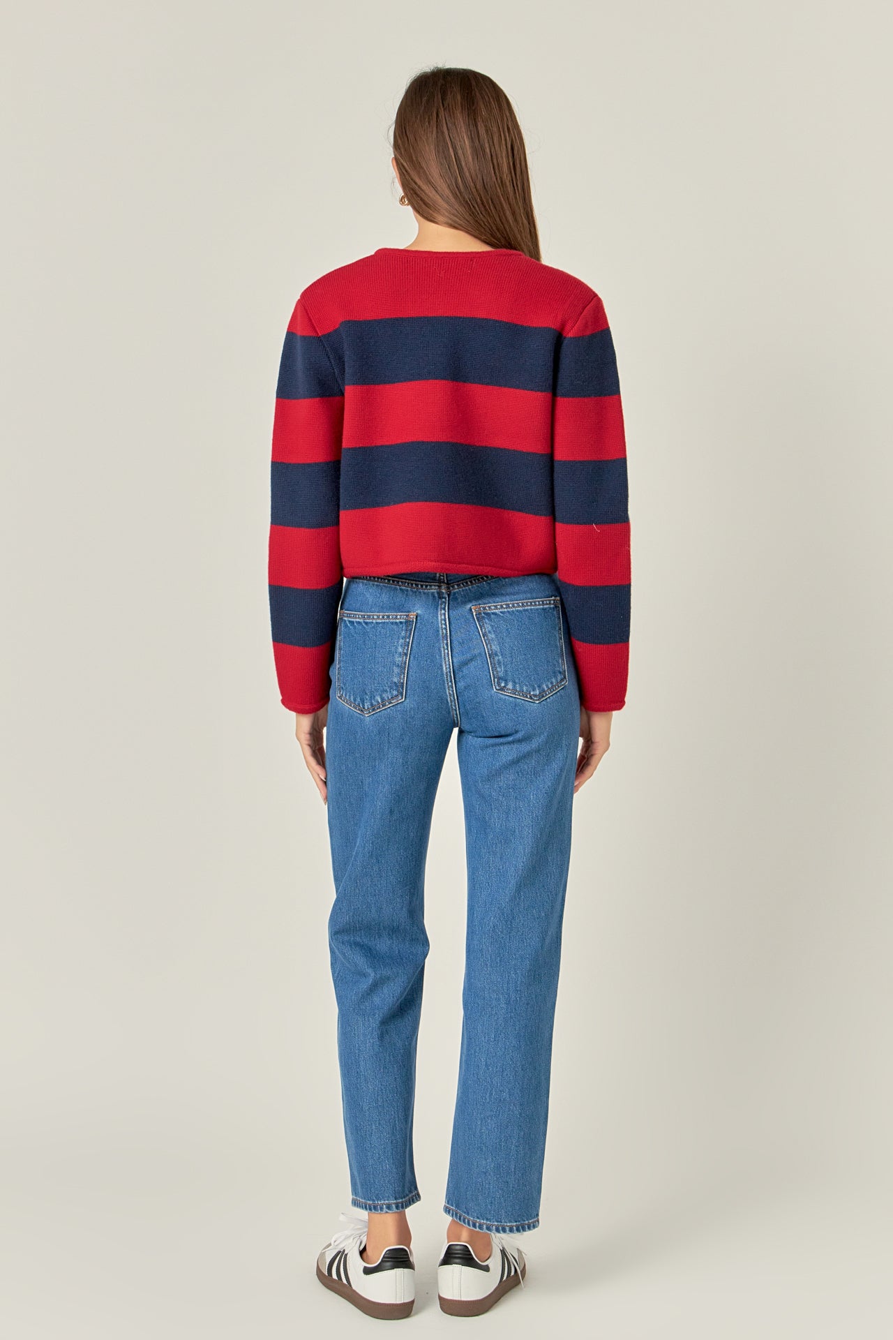 ENGLISH FACTORY - Striped Knit Cardigan - SWEATERS & KNITS available at Objectrare