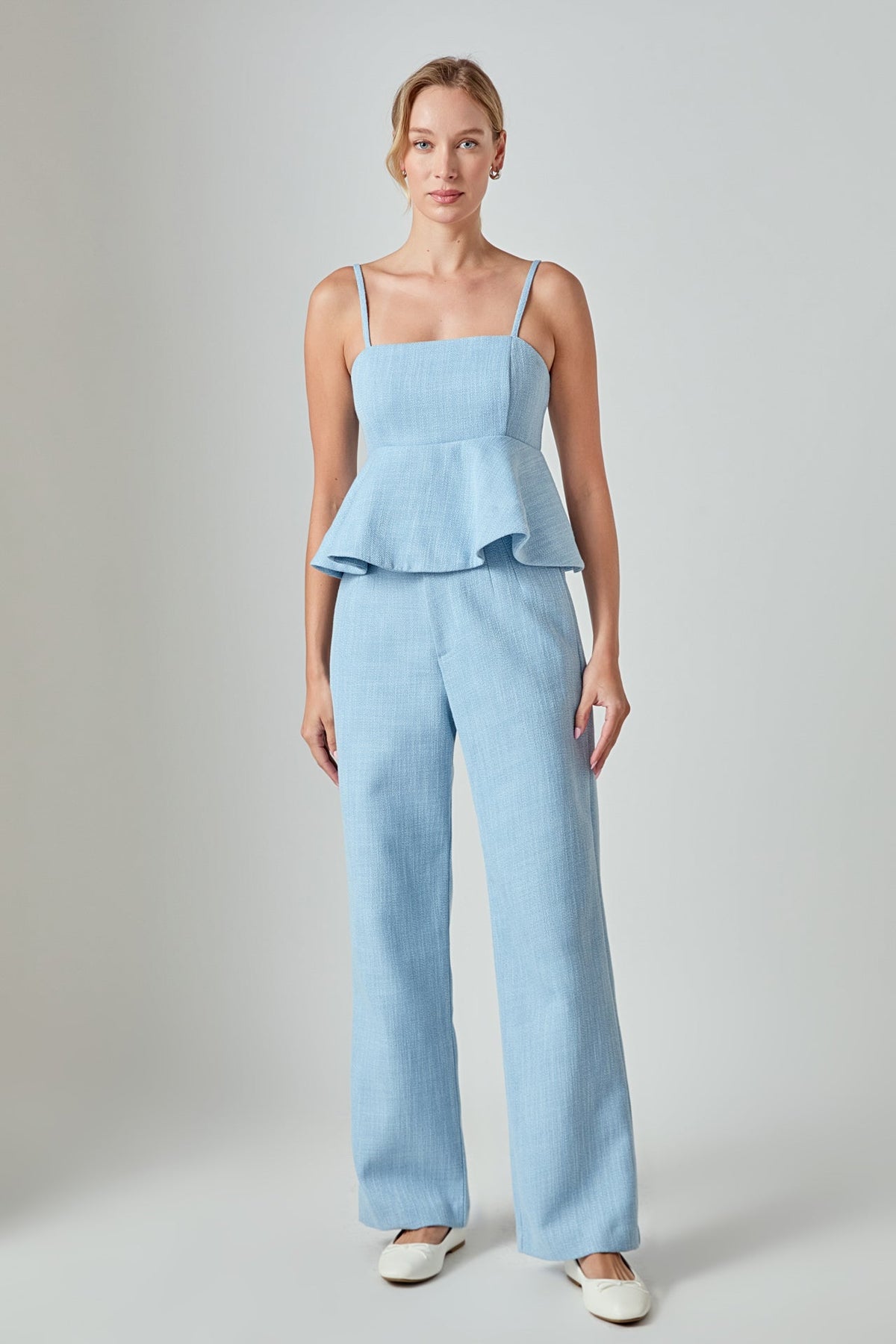 ENDLESS ROSE - Tweed Relaxed Pants - BOTTOMS available at Objectrare