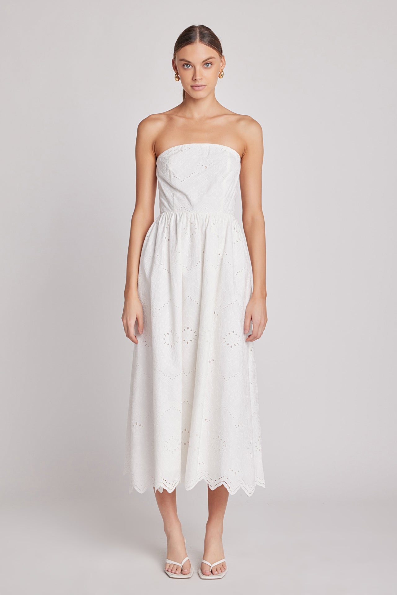 Eyelet Maxi Dress