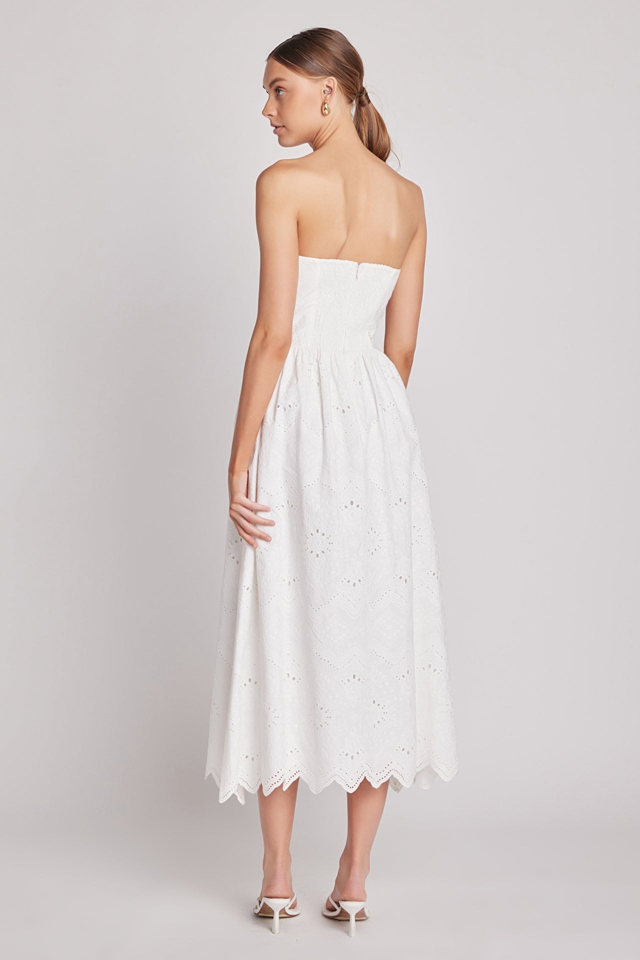 Eyelet Maxi Dress