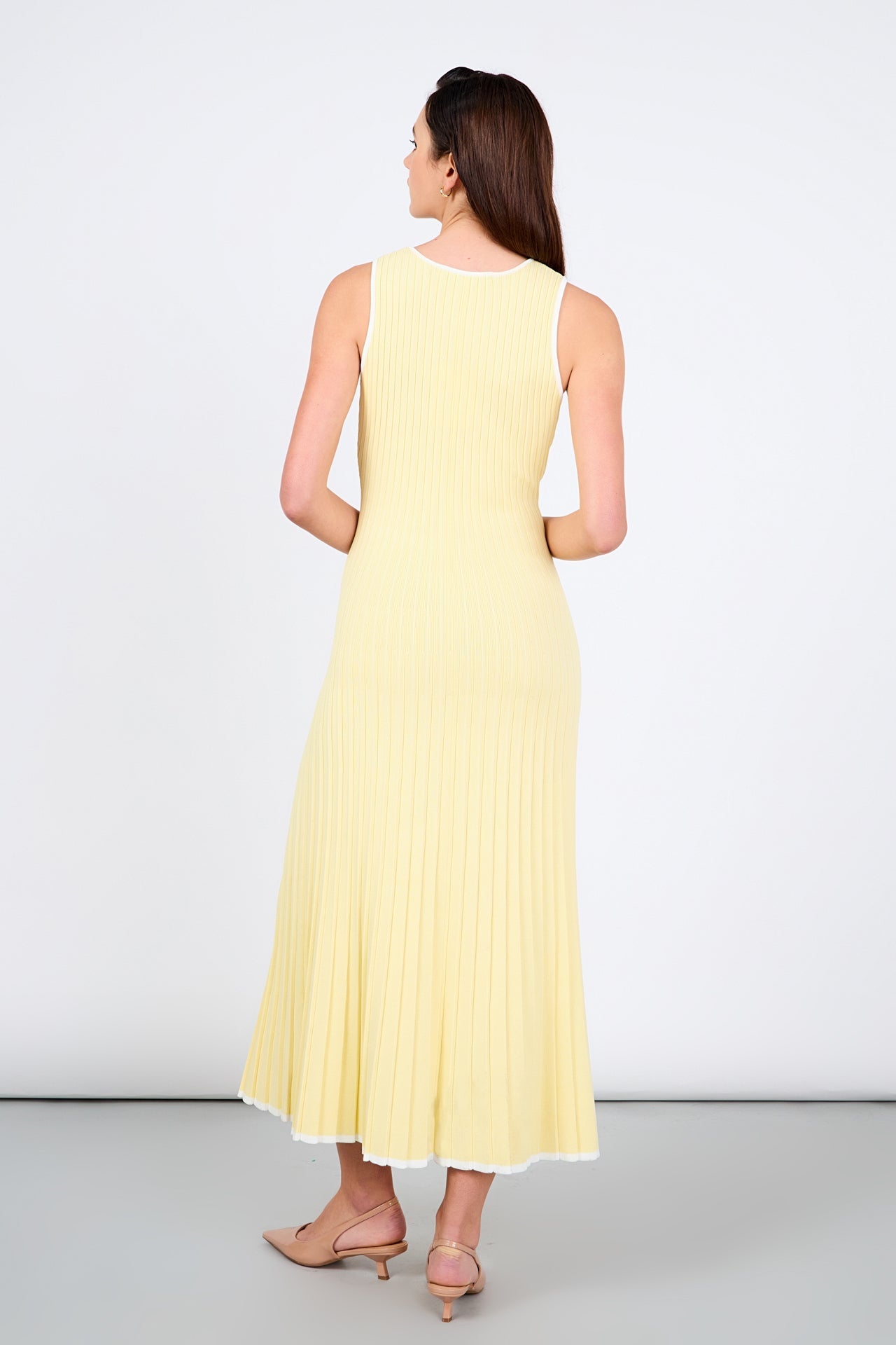 ENDLESS ROSE - Bailee Ribbed Knit Sleeveless Maxi Dress - DRESSES available at Objectrare