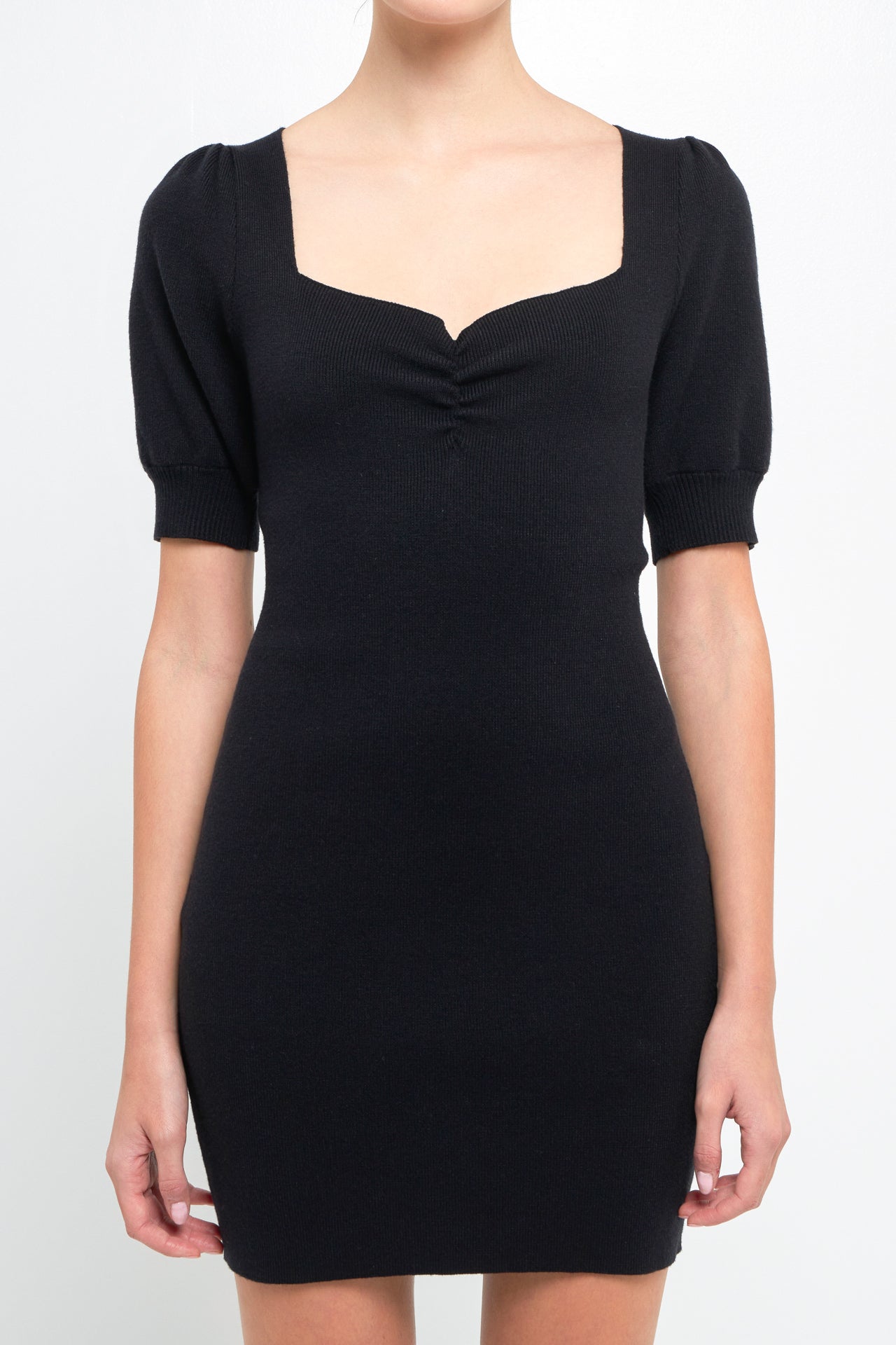 ENDLESS ROSE - Sweetheart Knit Mini dress - DRESSES available at Objectrare