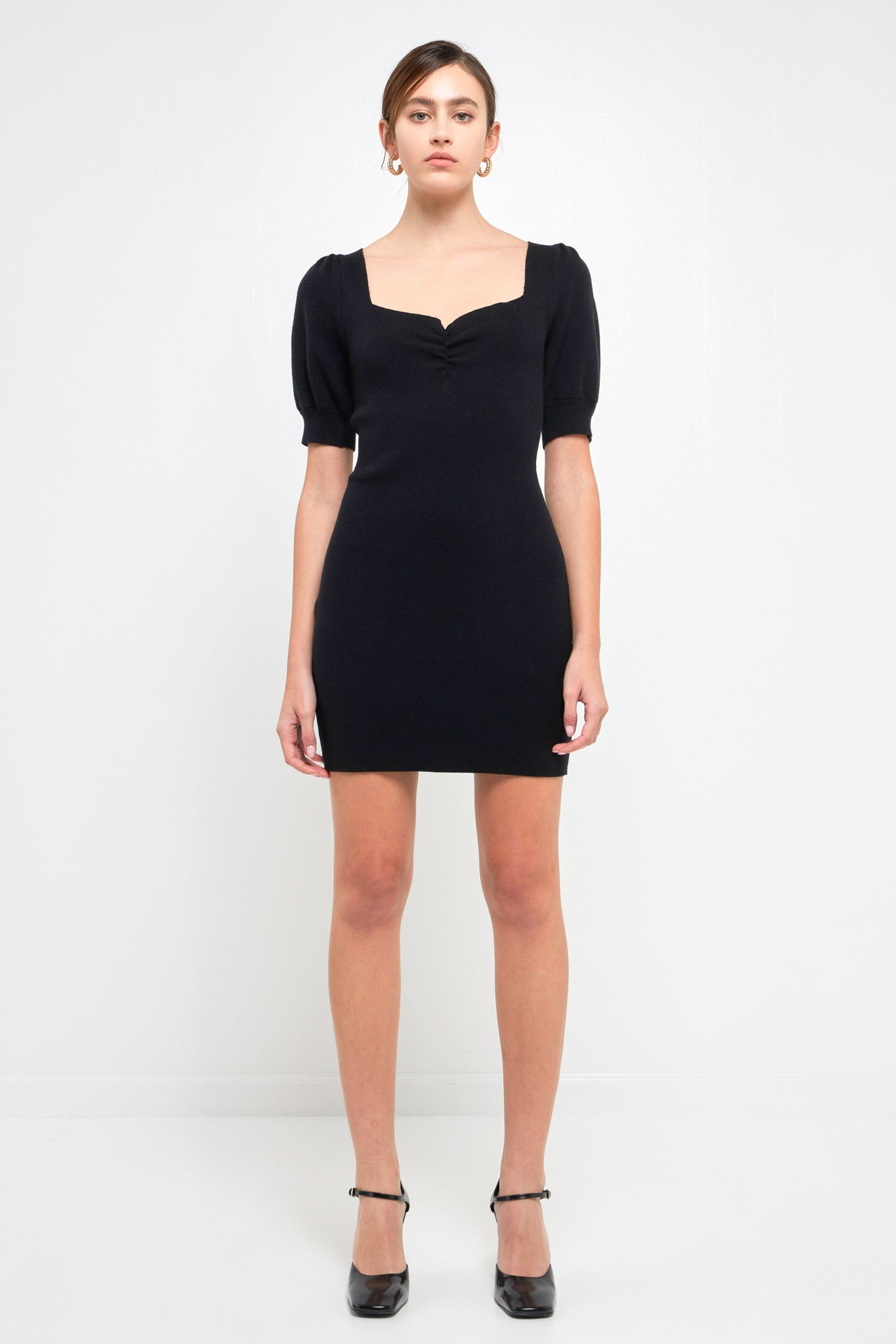 ENDLESS ROSE - Sweetheart Knit Mini dress - DRESSES available at Objectrare