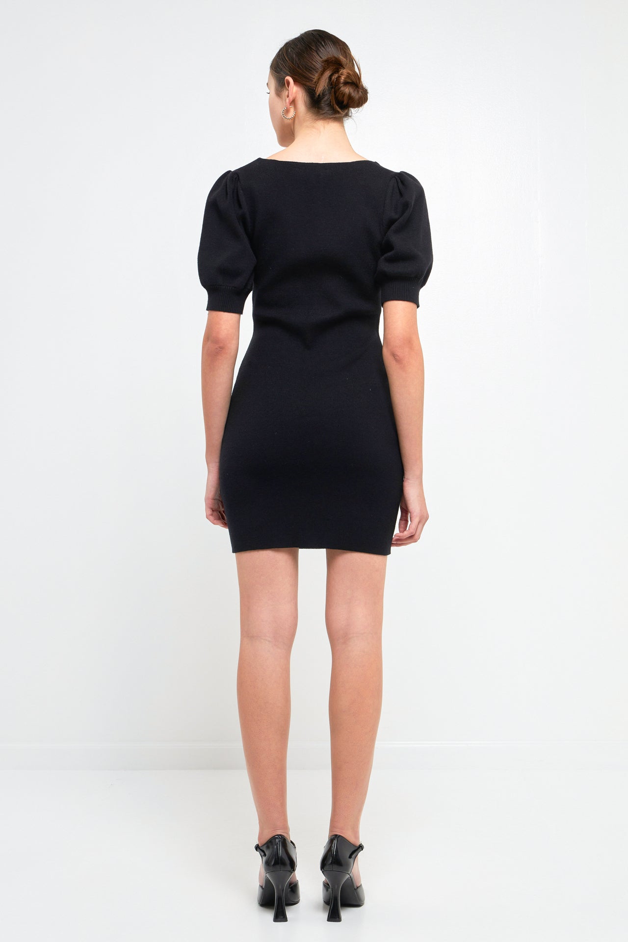 ENDLESS ROSE - Sweetheart Knit Mini dress - DRESSES available at Objectrare