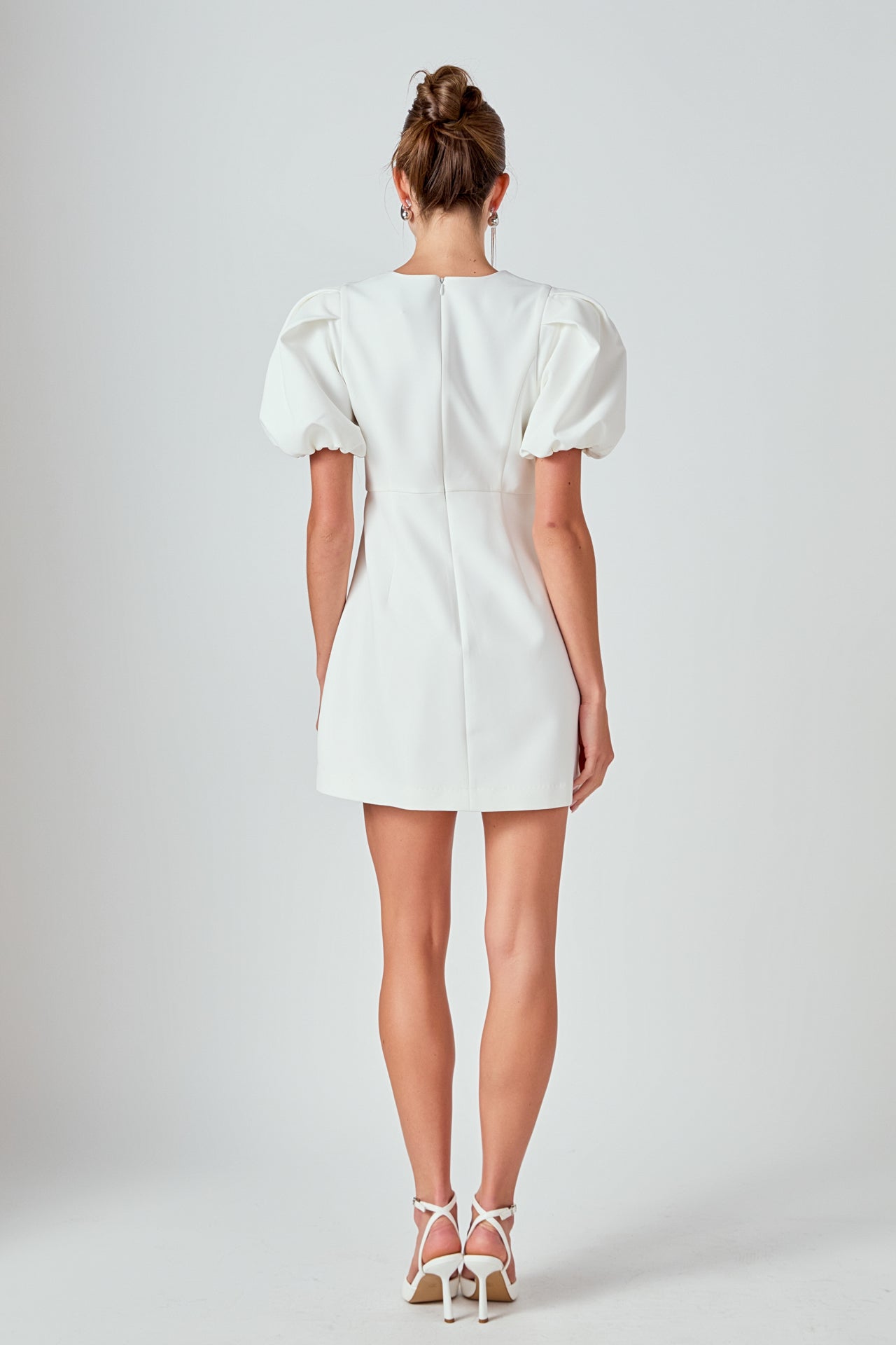 MARSY - Bow Cutout Mini Dress - DRESSES available at Objectrare