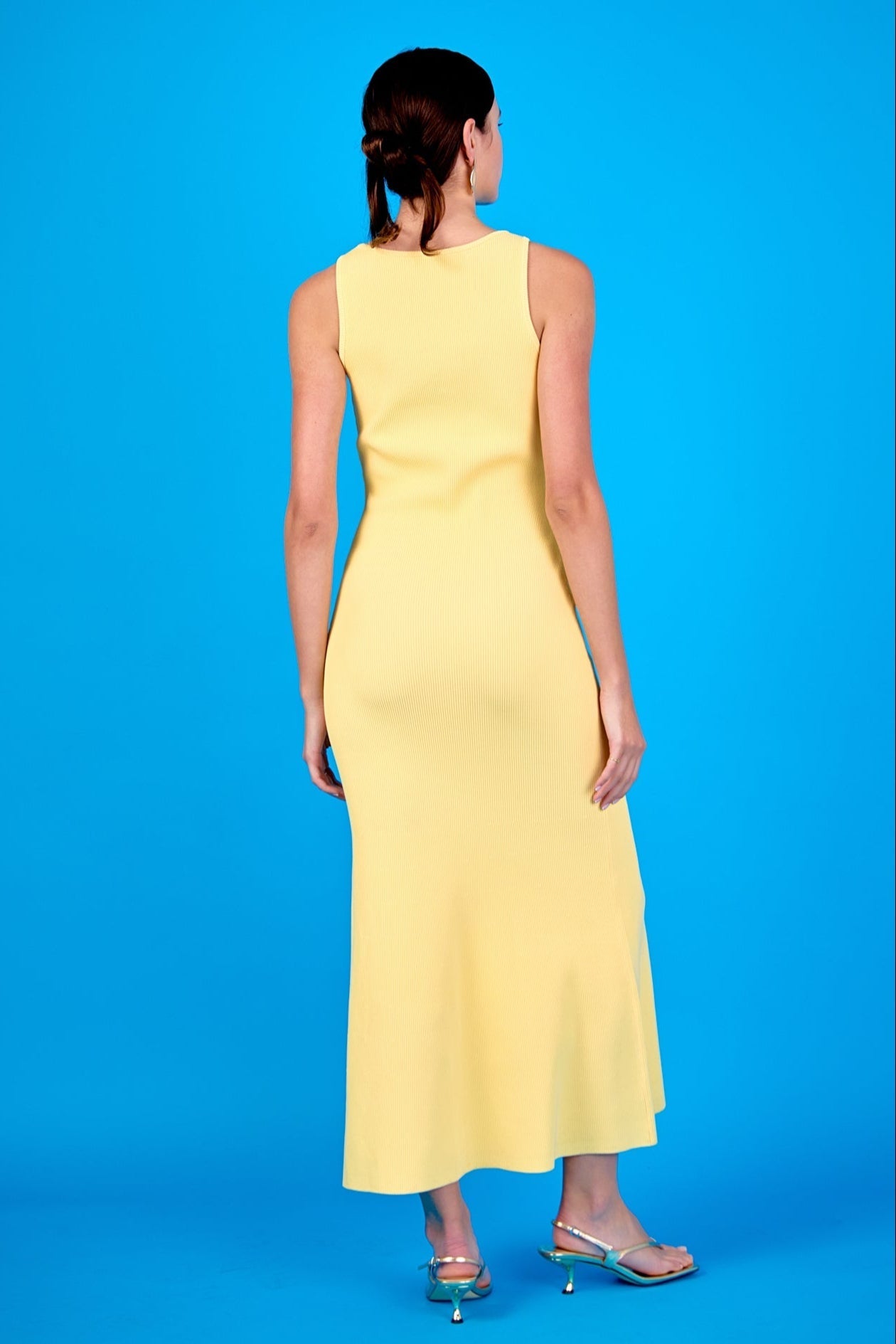 ENDLESS ROSE - Sweetheart Neckline Ribbed Knit Maxi - DRESSES available at Objectrare