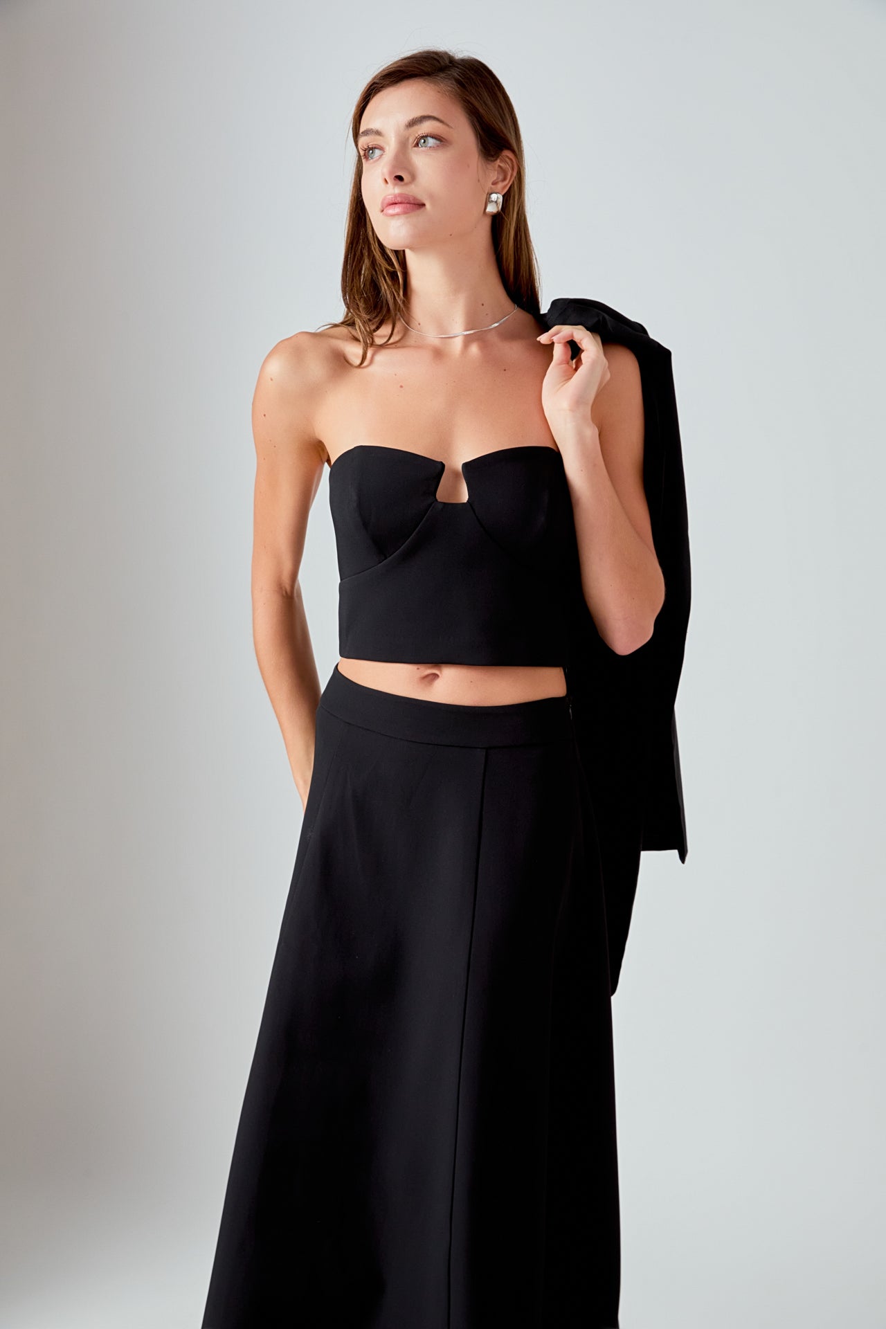 ENDLESS ROSE - Haley V Strapless Top - TOPS available at Objectrare