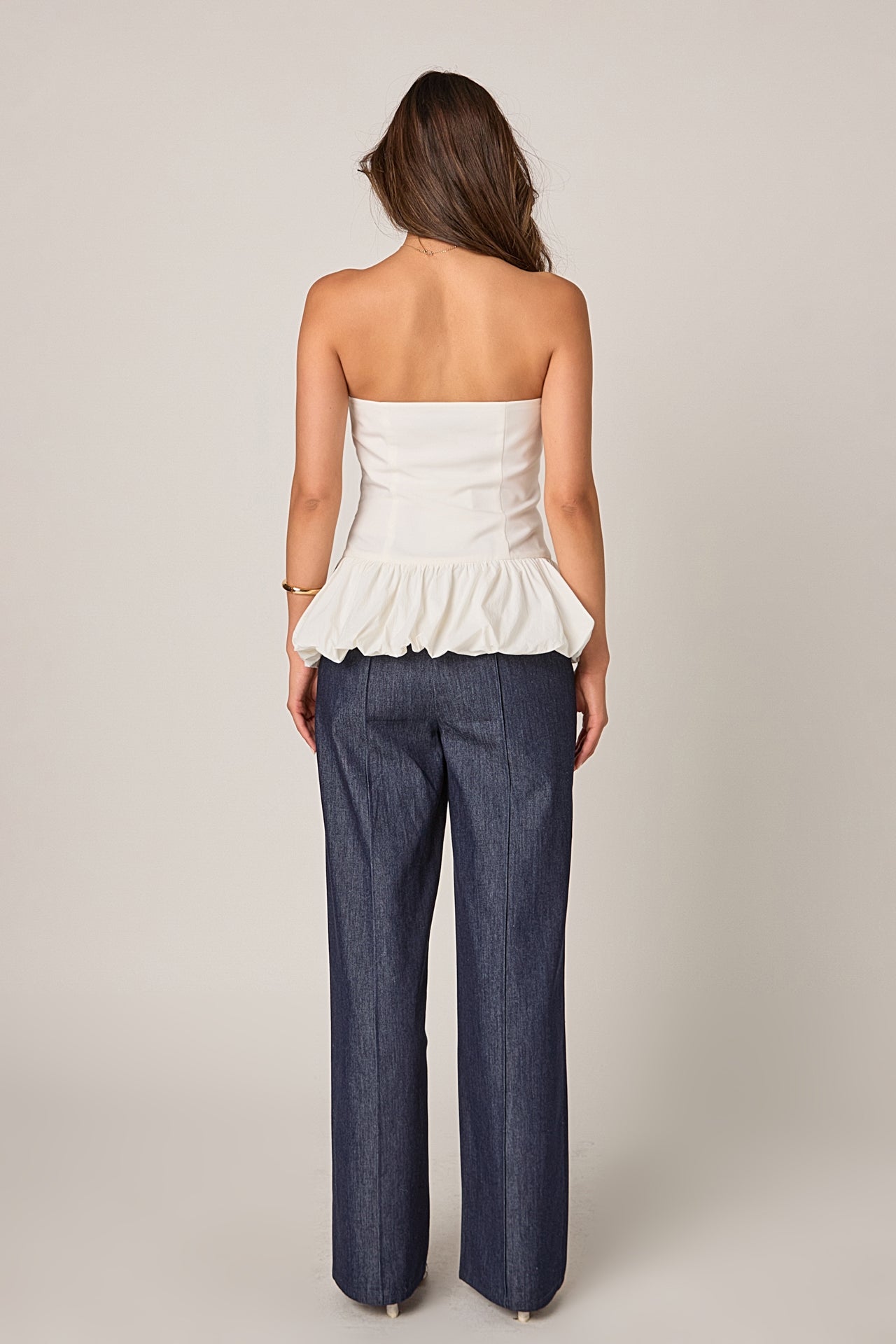 ENDLESS ROSE - Strapless Bubbled Top - TOPS available at Objectrare