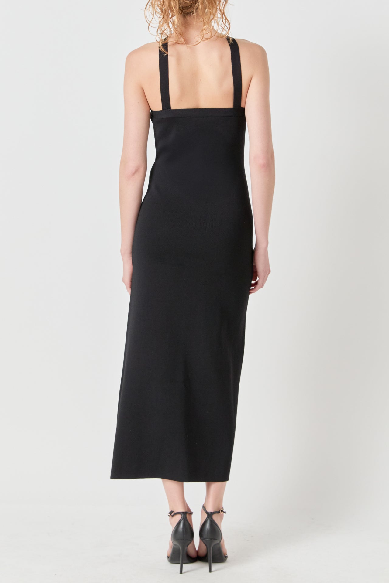 ENDLESS ROSE - Rosette Knit Midi Dress - DRESSES available at Objectrare
