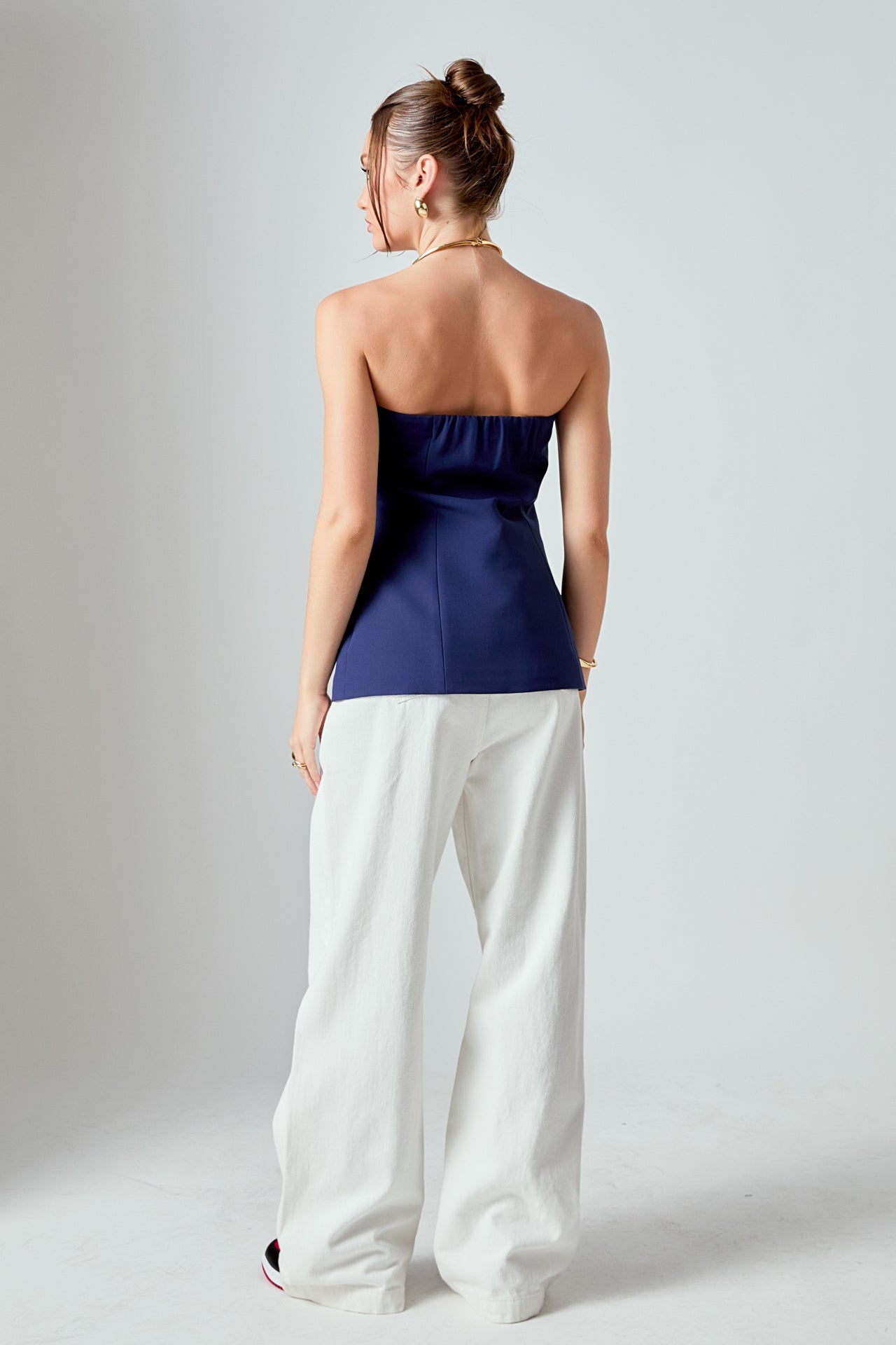 ENDLESS ROSE - Strapless Suit Long Top - TOPS available at Objectrare