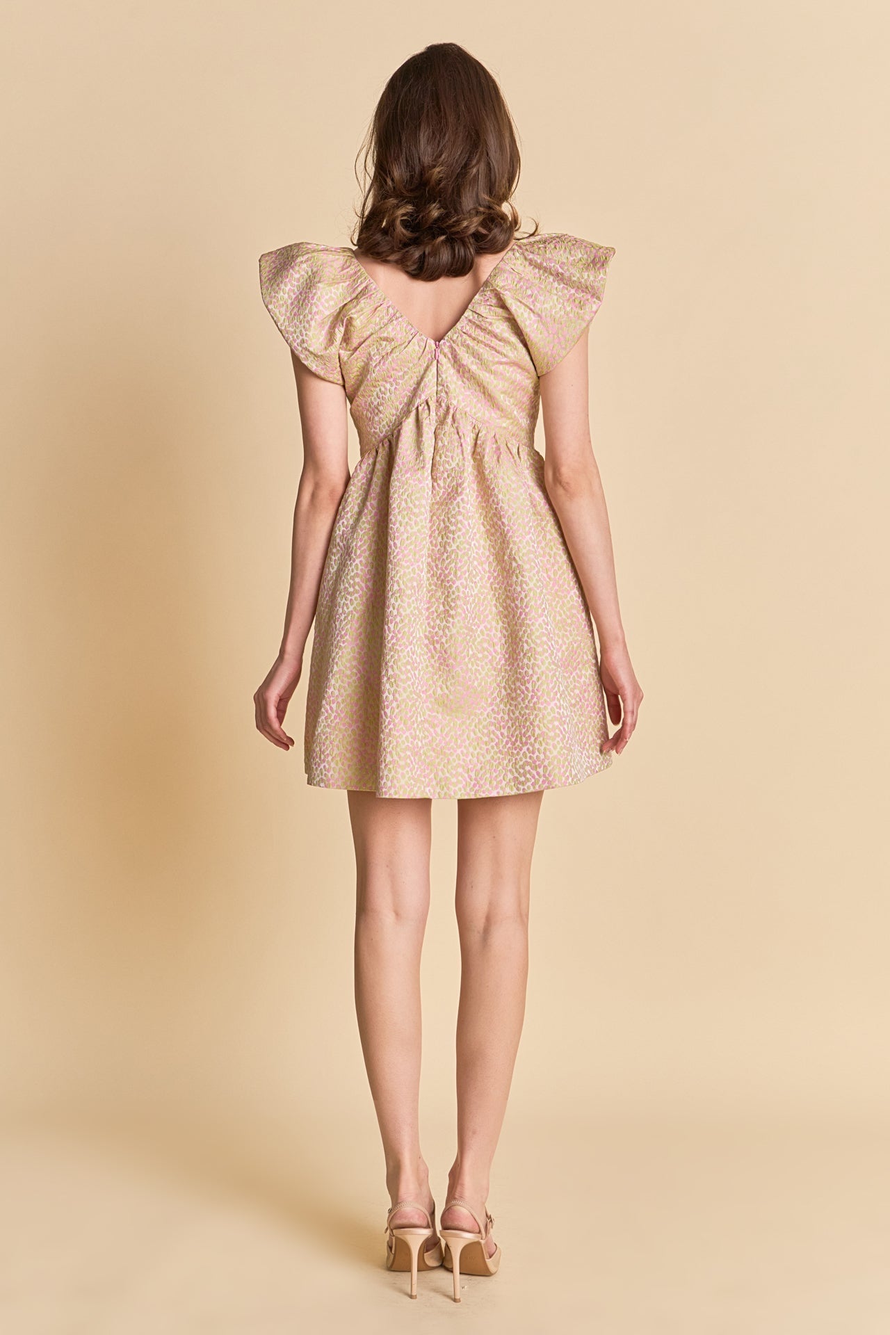 ENDLESS ROSE - Jacquard Print Mini Dress - DRESSES available at Objectrare