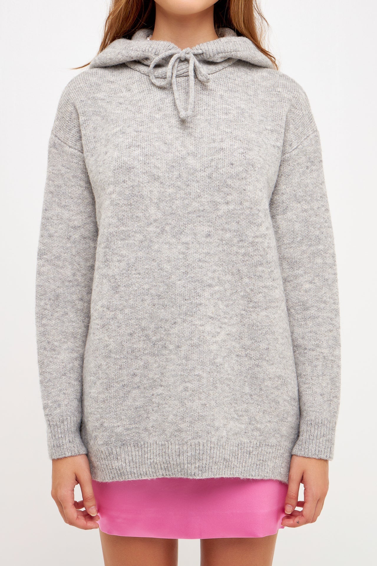 GREY LAB - Oversize Knit Hoodie - HOODIES & SWEATSHIRTS available at Objectrare