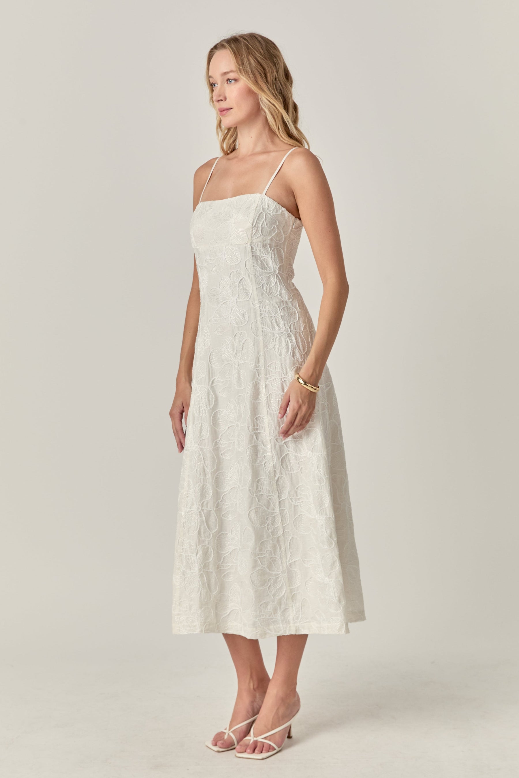 ENDLESS ROSE - Floral Embroidered Maxi Dress - DRESSES available at Objectrare
