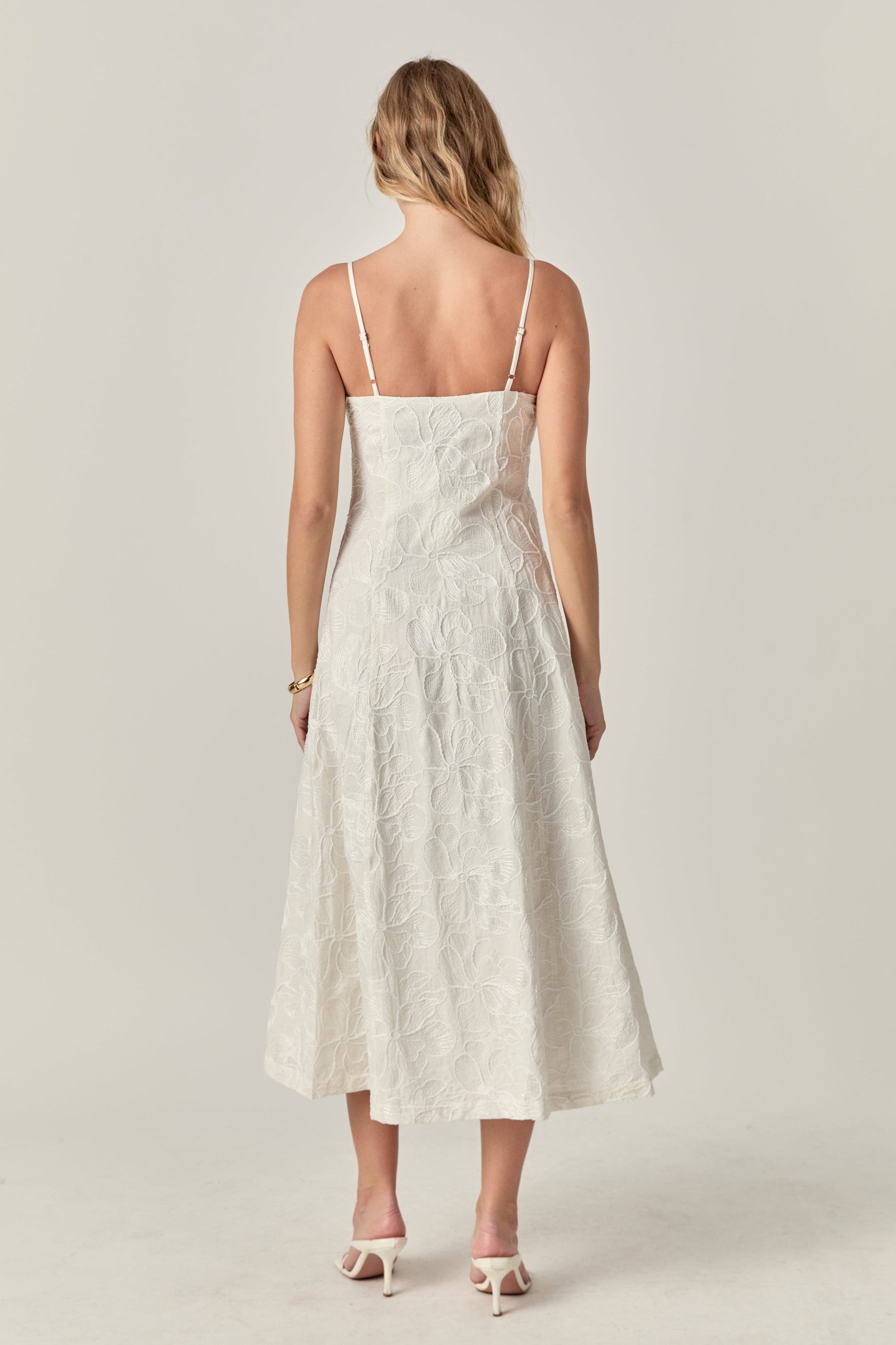 ENDLESS ROSE - Floral Embroidered Maxi Dress - DRESSES available at Objectrare